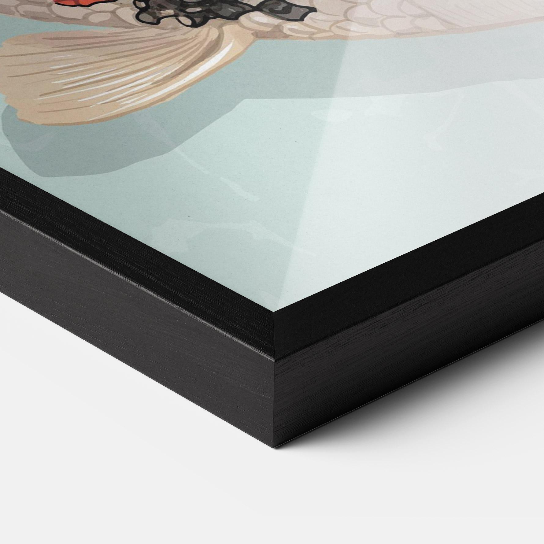 Gerahmte Poster Koi Fish mockup 3