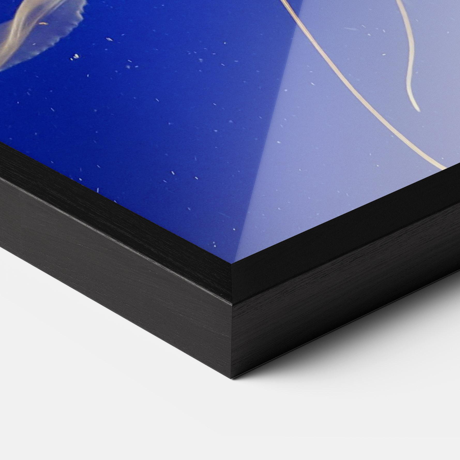 Gerahmte Poster Light Orange Jellyfish mockup 3