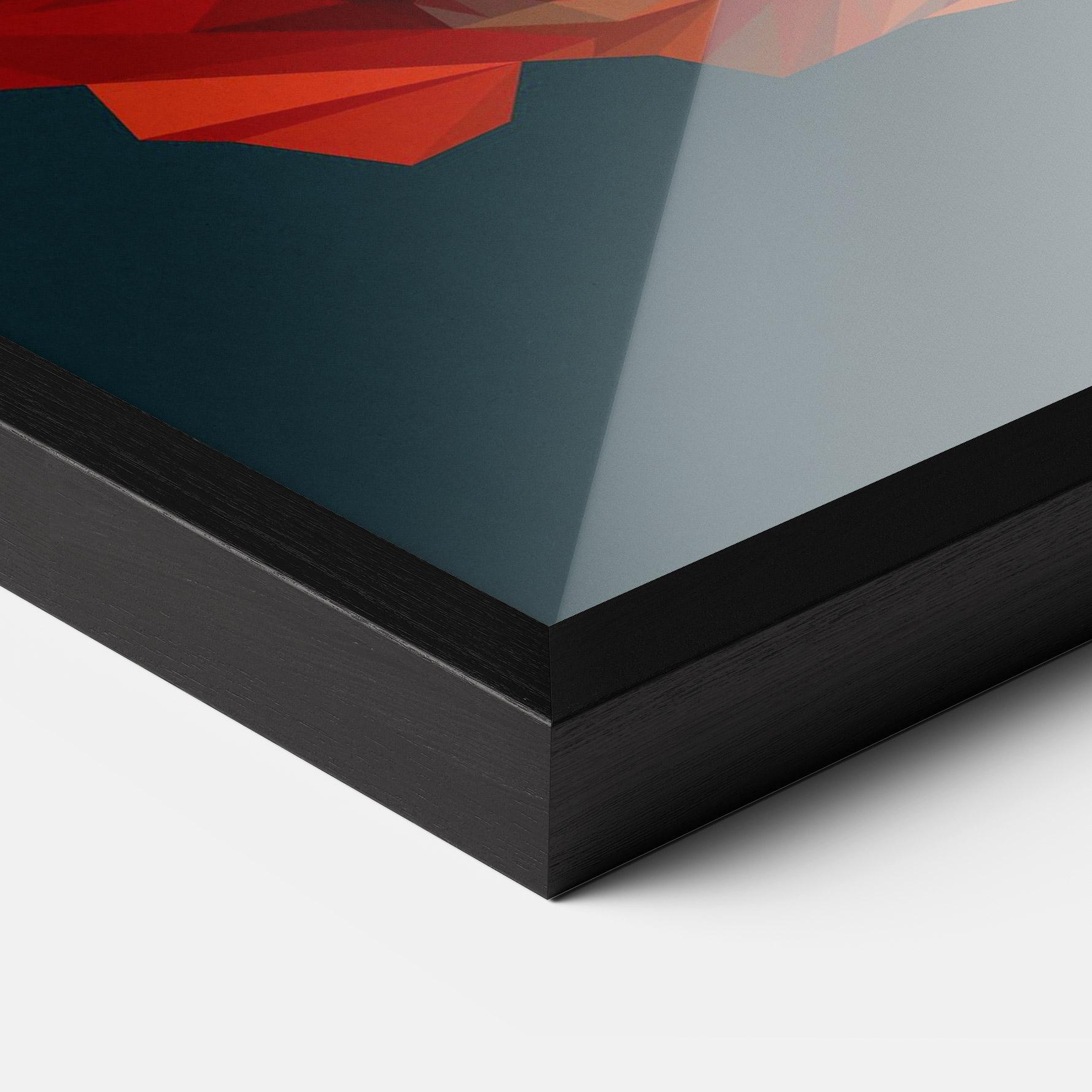 Gerahmte Poster Orange Fish mockup 3