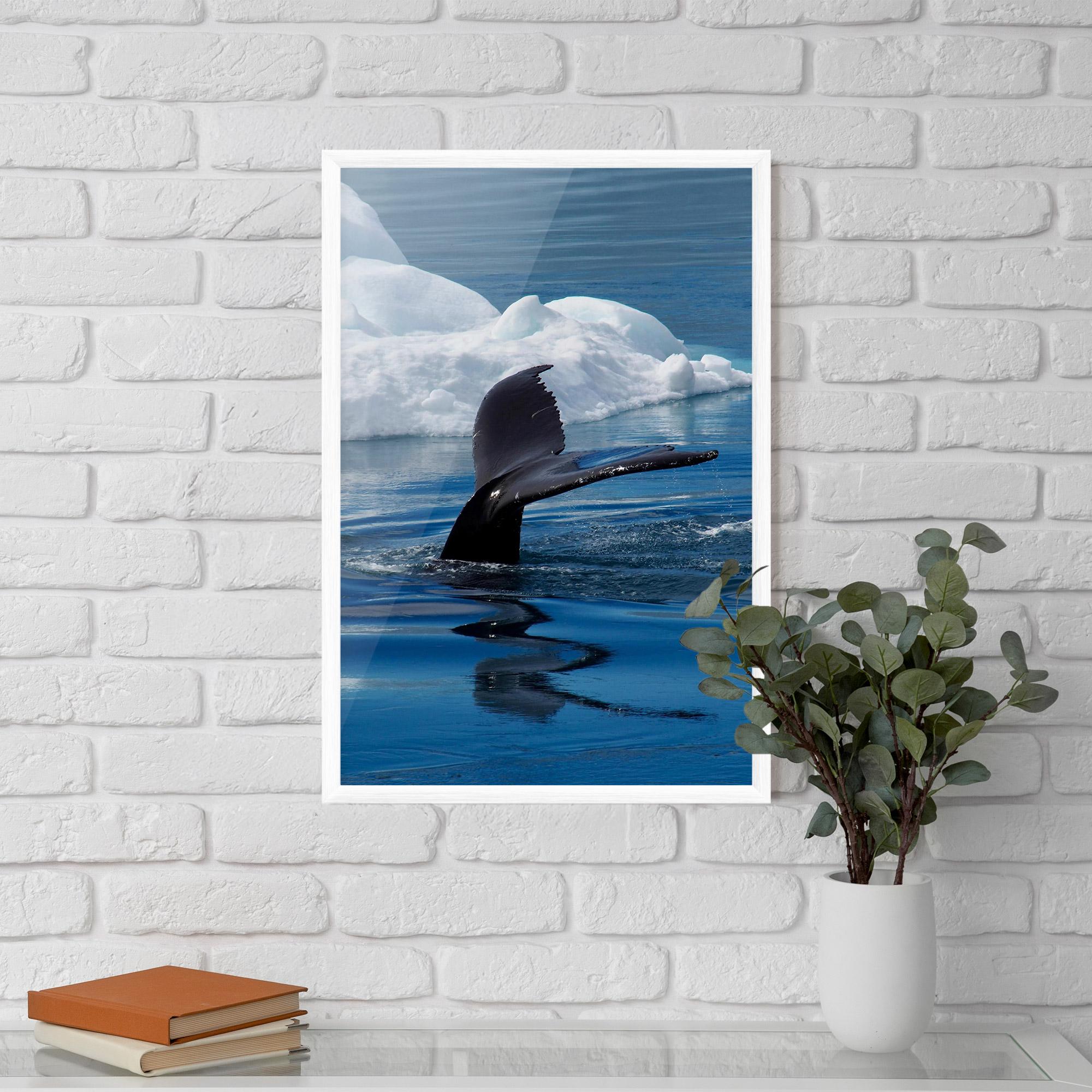 Gerahmte Poster Whale Tail mockup 5
