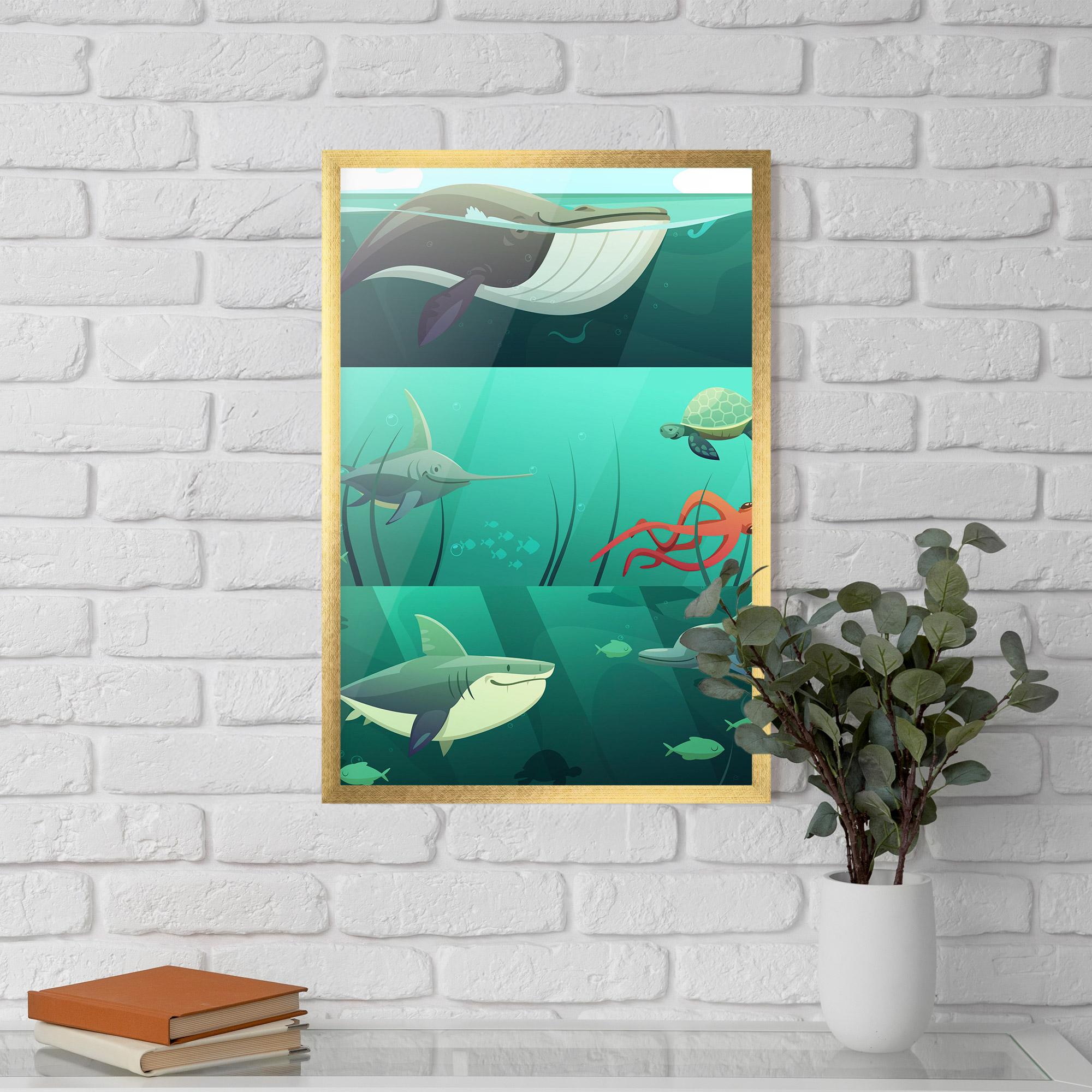 Gerahmte Poster Kids Ocean mockup 5