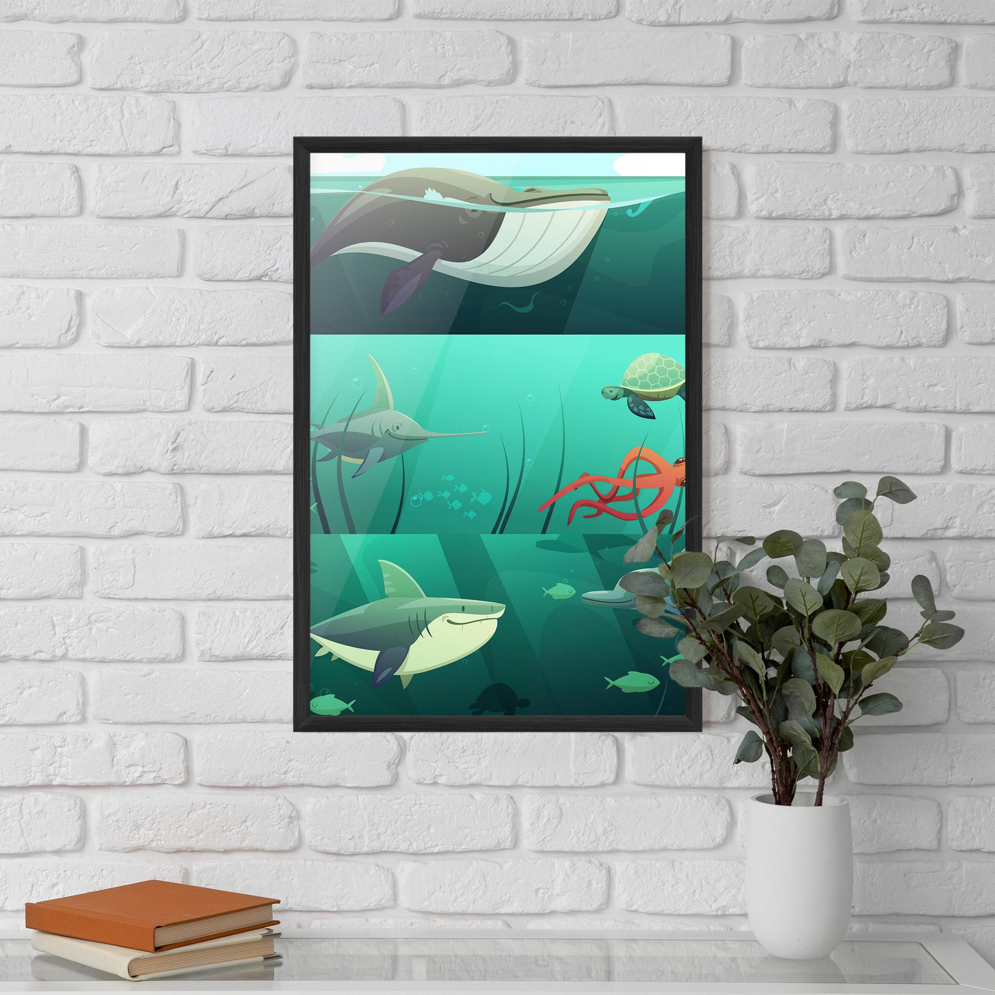 Gerahmte Poster Kids Ocean mockup 5