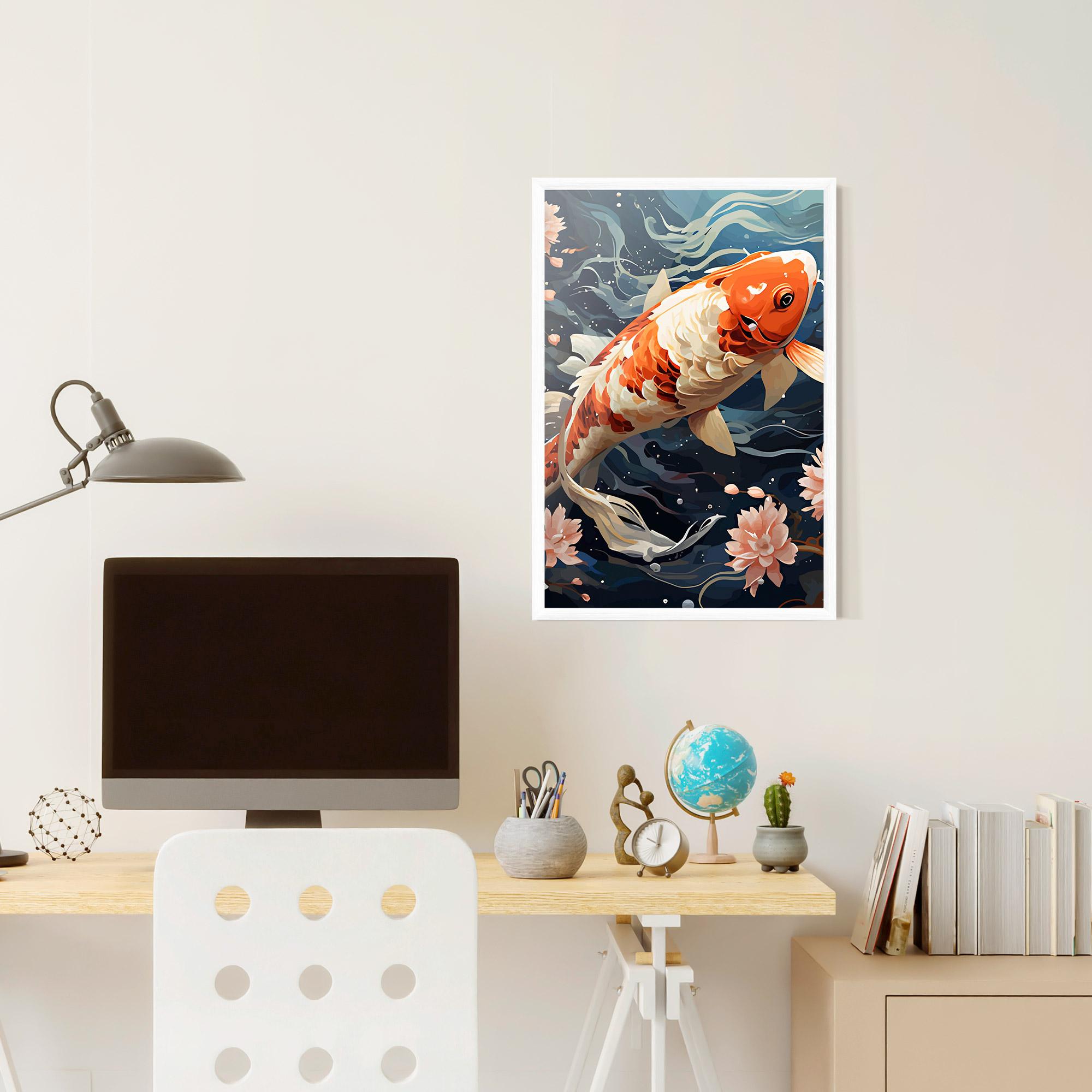 Gerahmte Poster Pretty Koi mockup 6