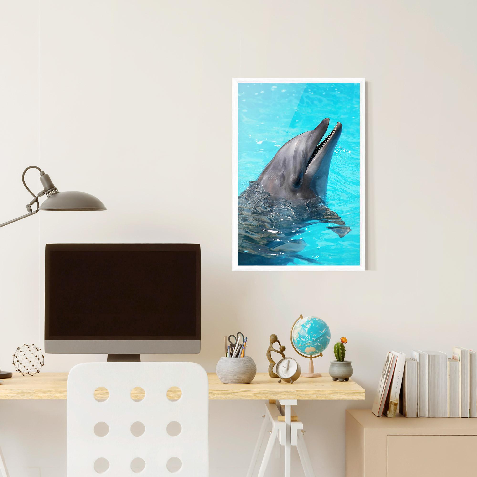 Gerahmte Poster Trained Dolphin mockup 6