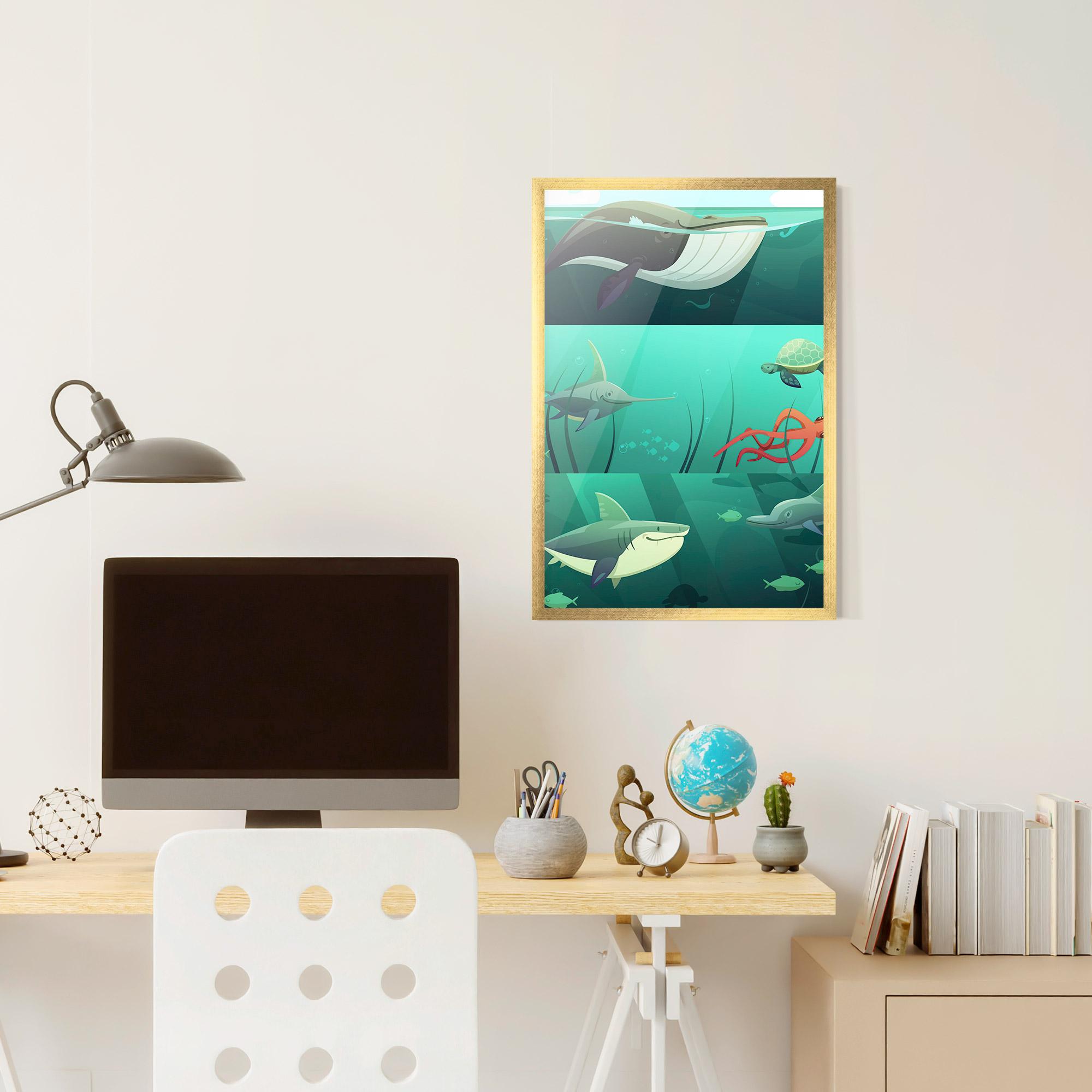 Gerahmte Poster Kids Ocean mockup 6