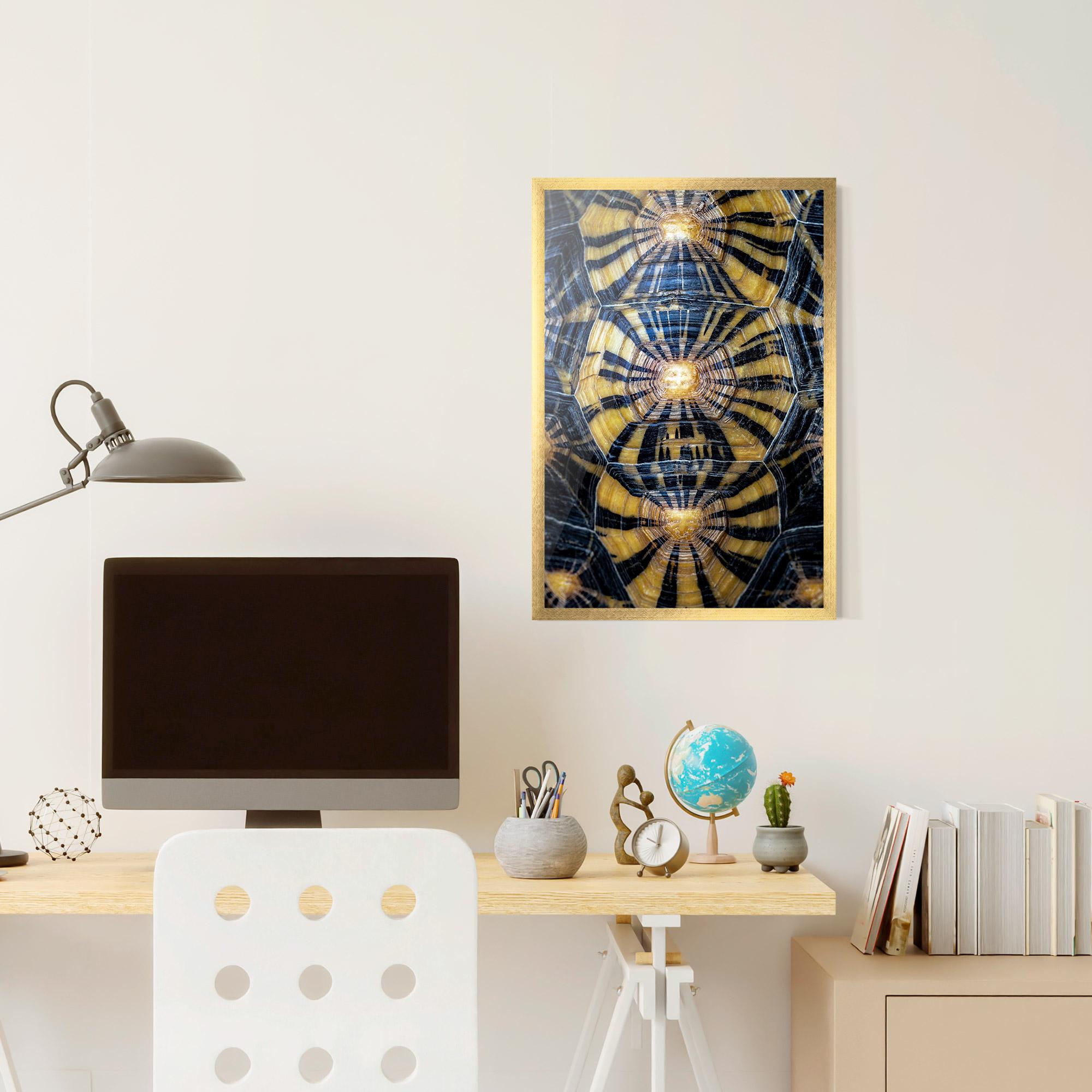 Gerahmte Poster Turtle Shell mockup 6