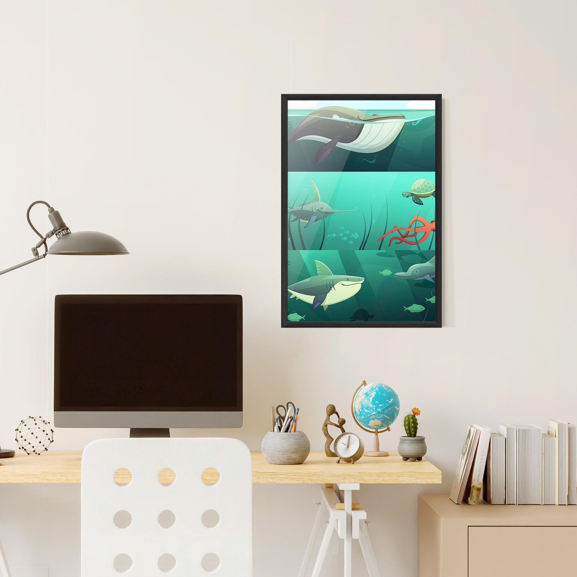 Gerahmte Poster Kids Ocean mockup 6