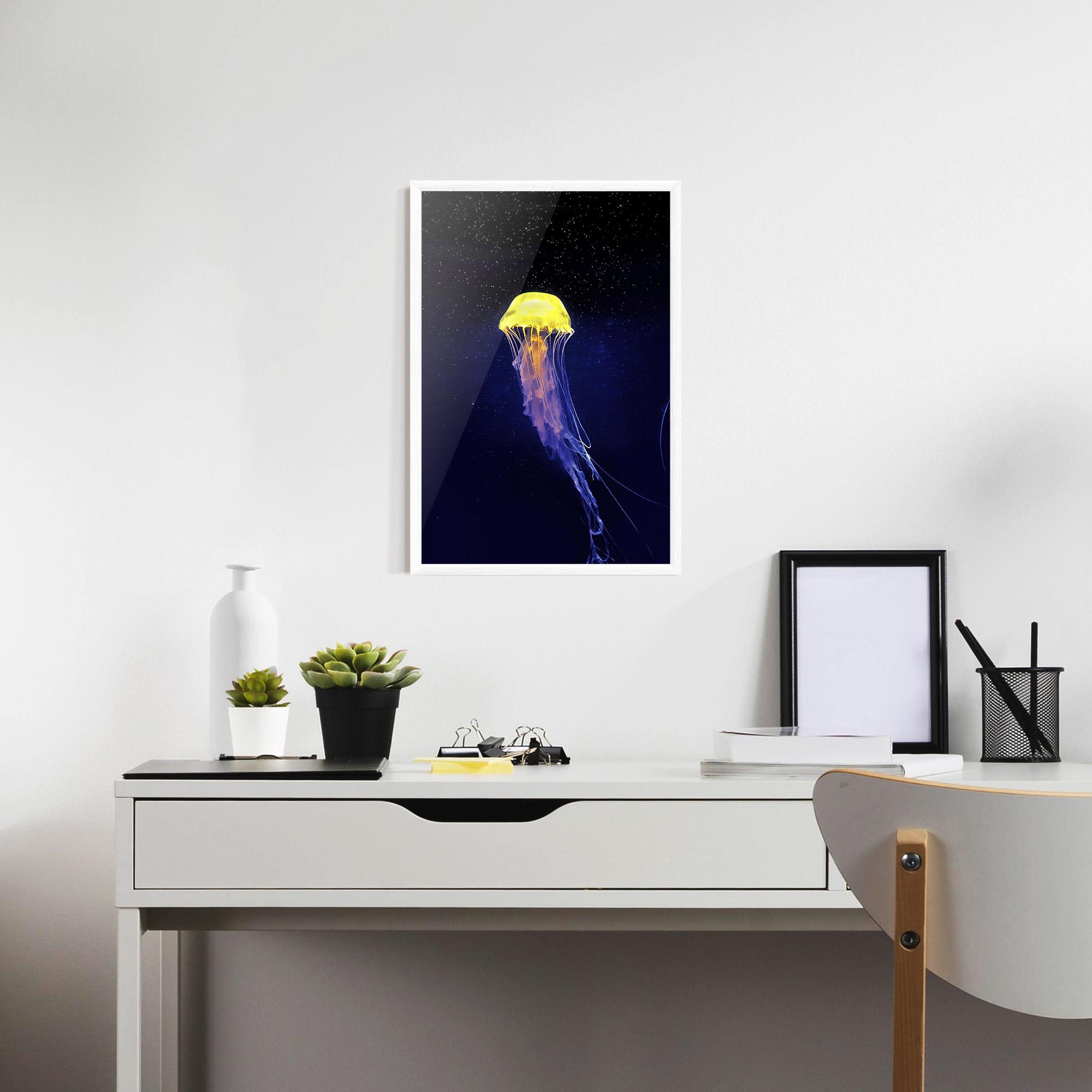 Gerahmte Poster Purple Jellyfish mockup 7