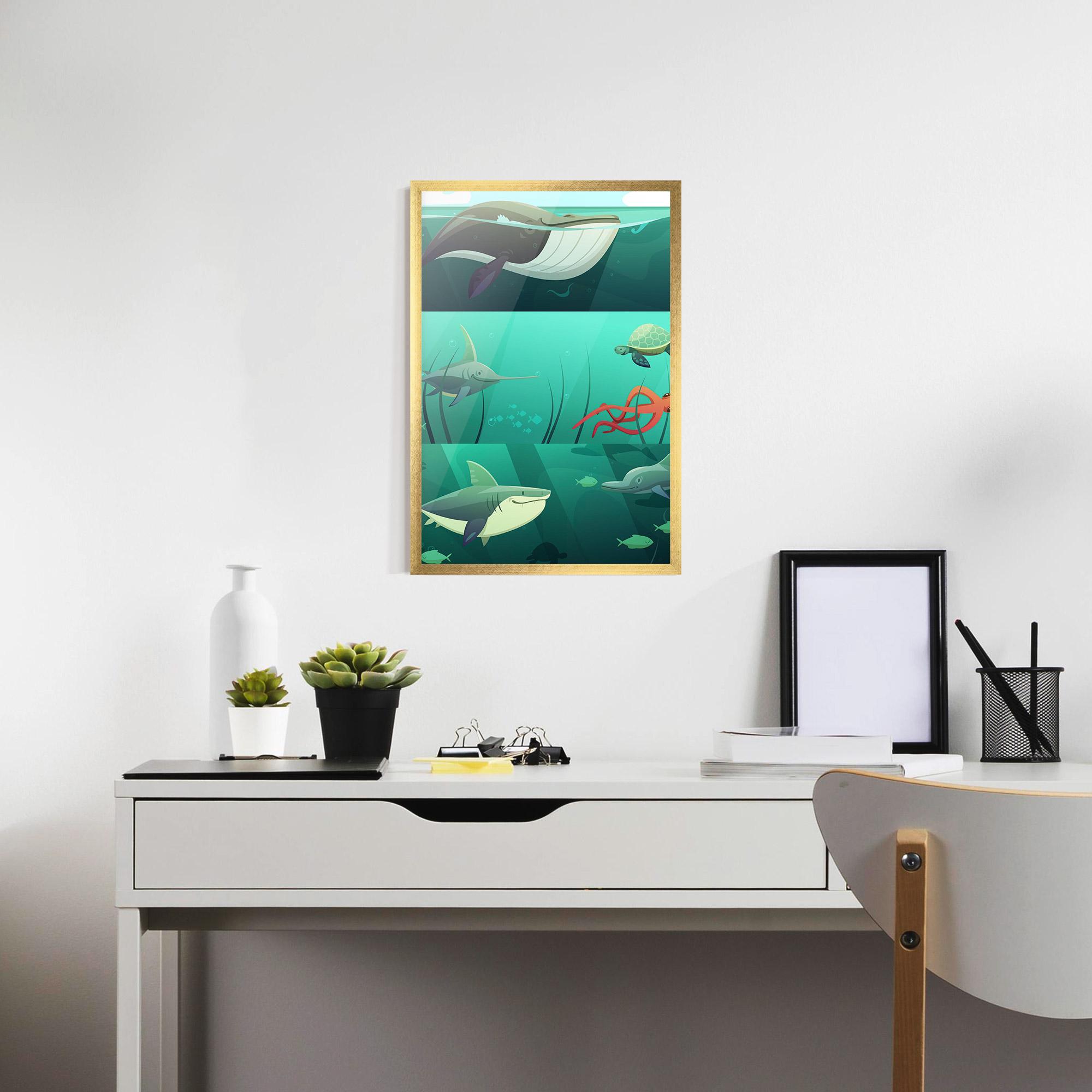 Gerahmte Poster Kids Ocean mockup 7