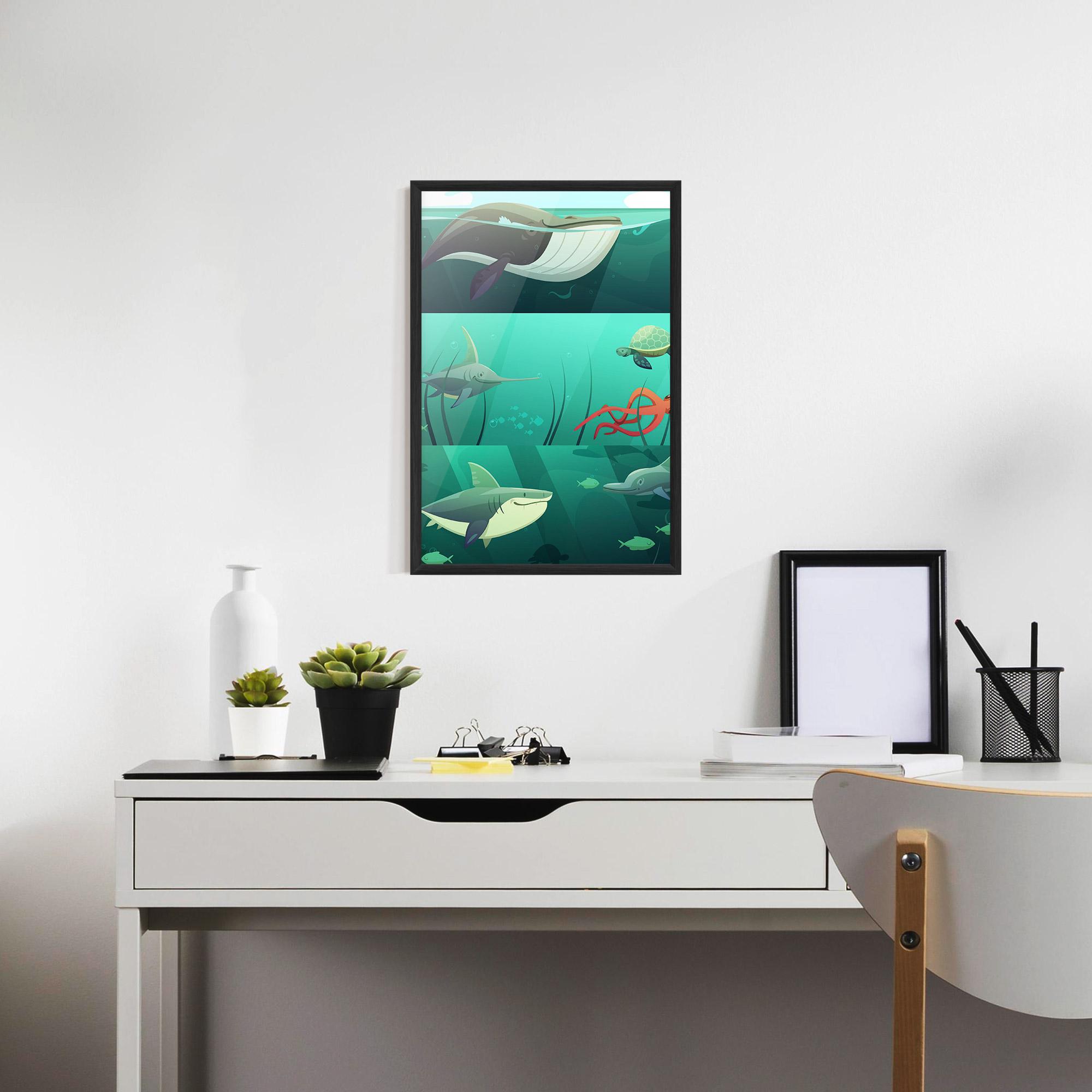 Gerahmte Poster Kids Ocean mockup 7