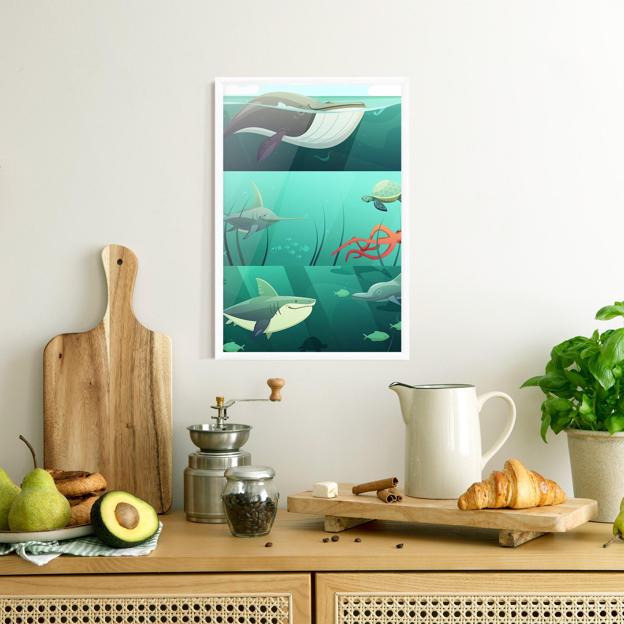 Gerahmte Poster Kids Ocean mockup 8