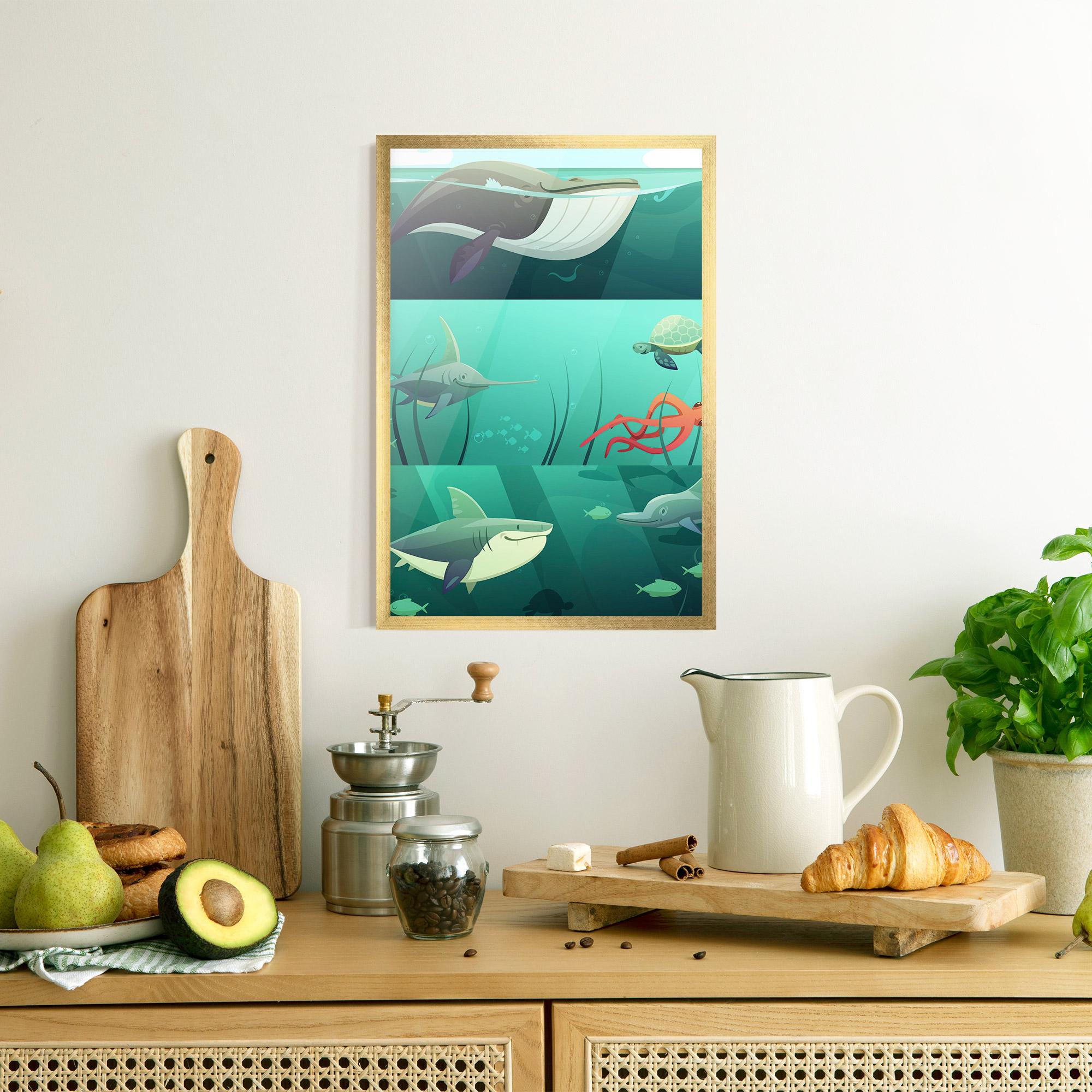 Gerahmte Poster Kids Ocean mockup 8