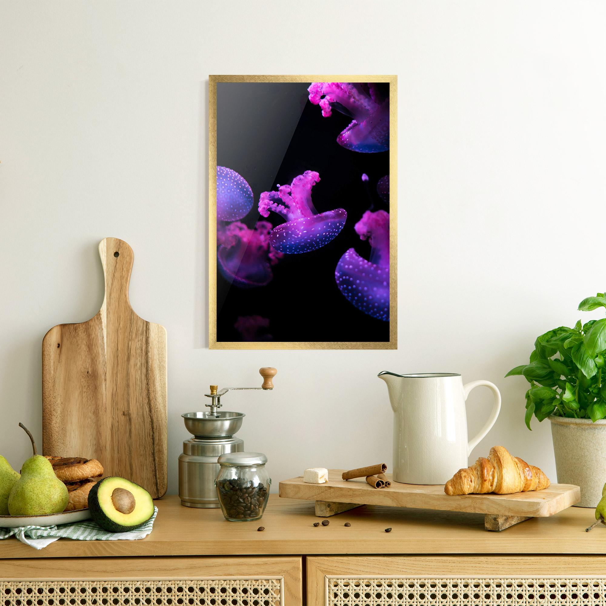 Gerahmte Poster Little Purple Jellyfish mockup 8