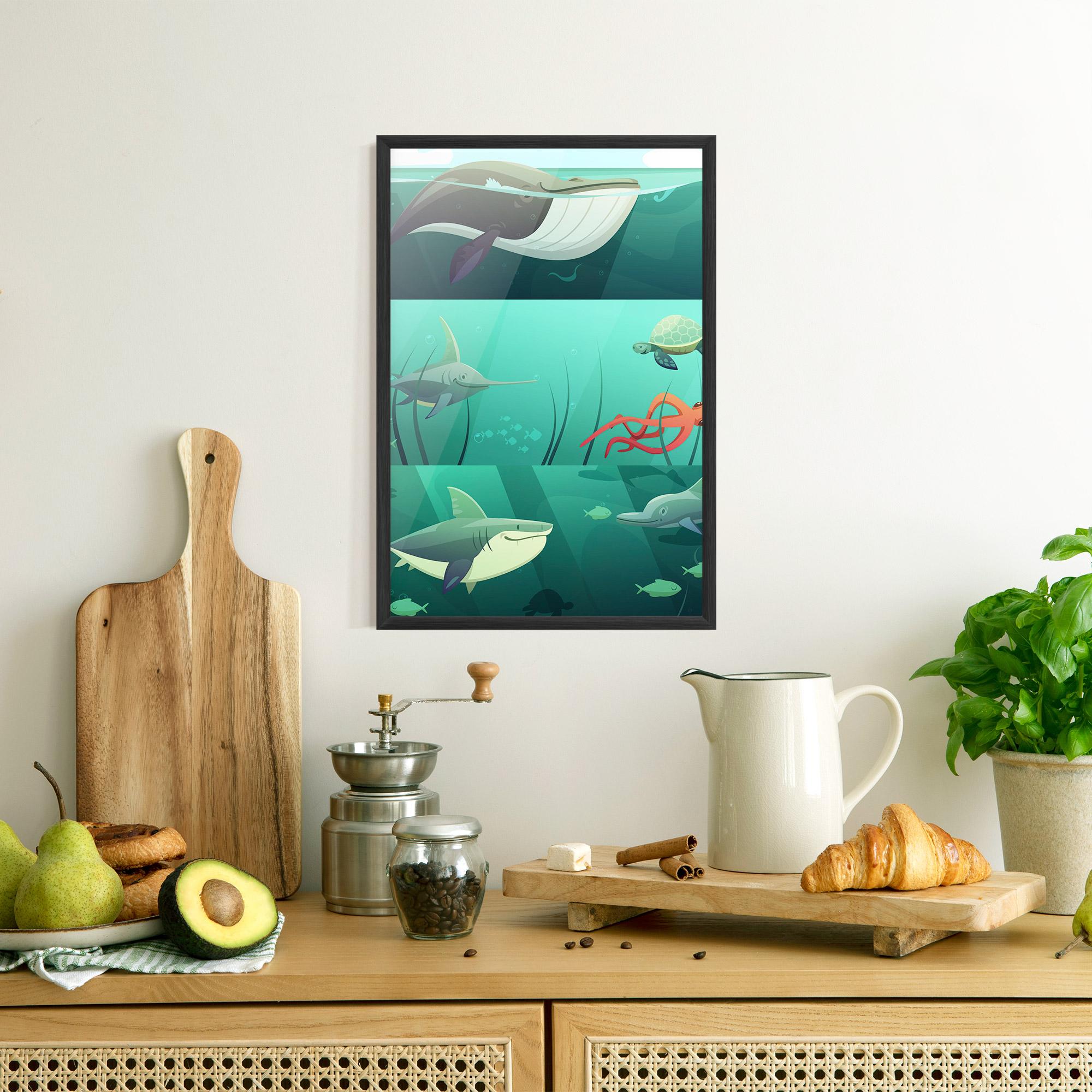 Gerahmte Poster Kids Ocean mockup 8