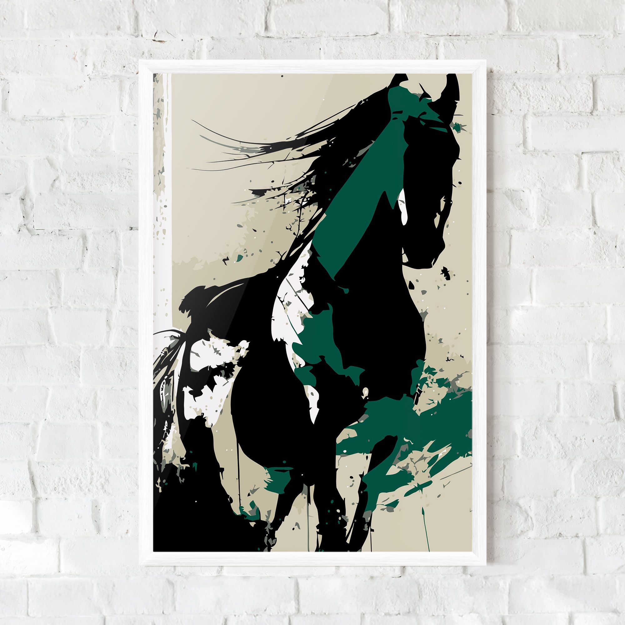 Black Green Horse mockup 0