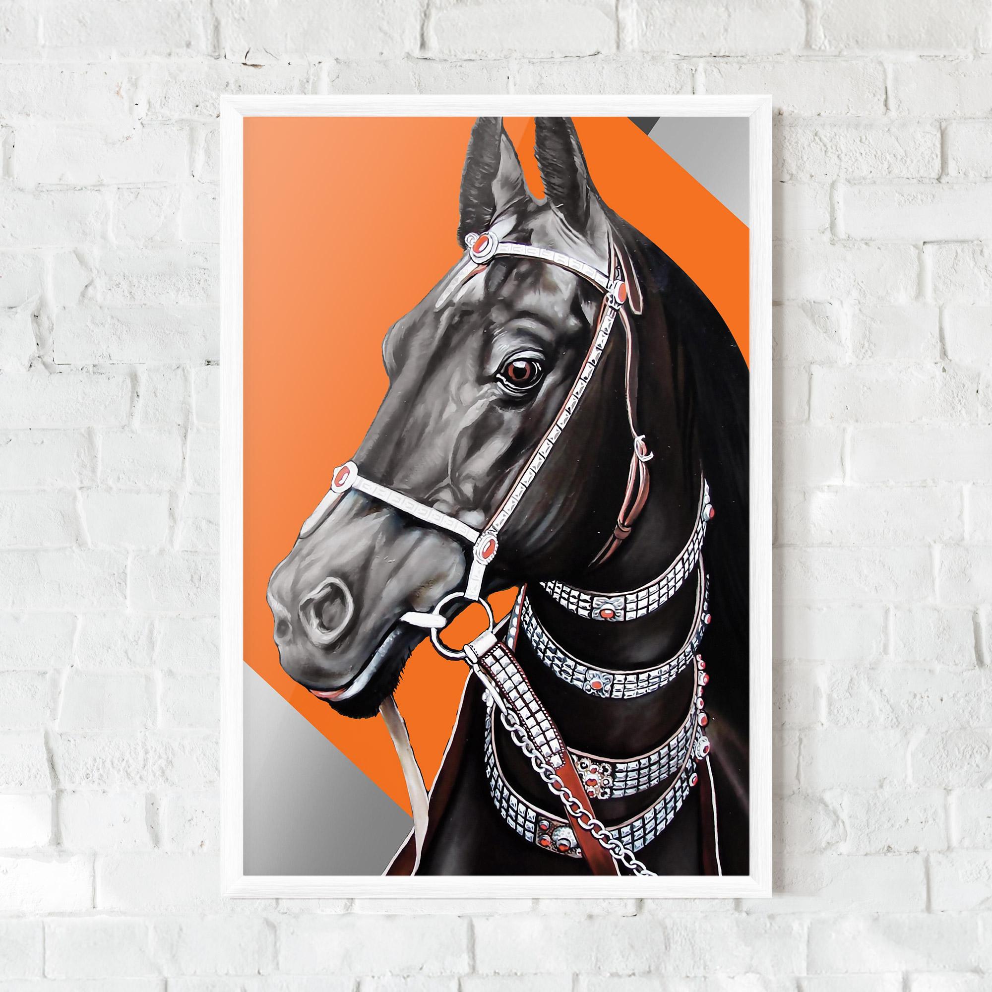 Gerahmte Poster Fashion Horse mockup 0