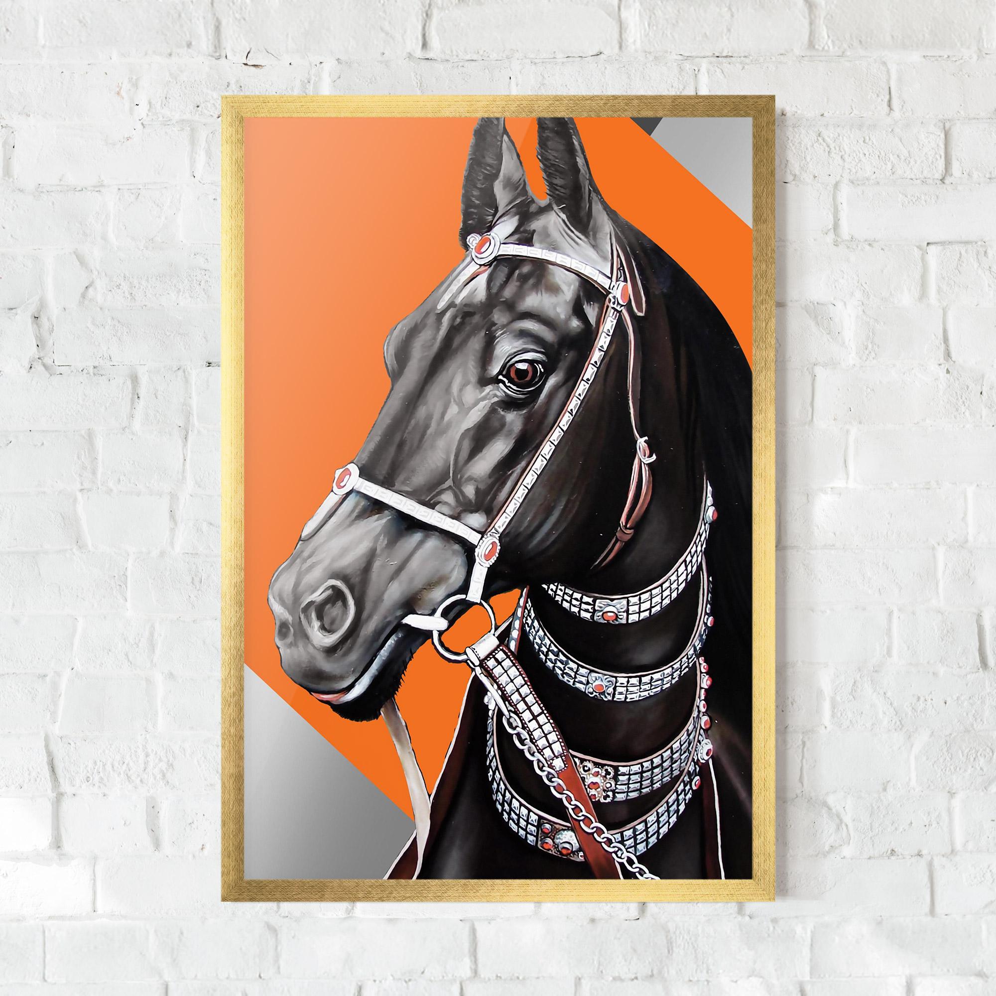 Gerahmte Poster Fashion Horse mockup 0