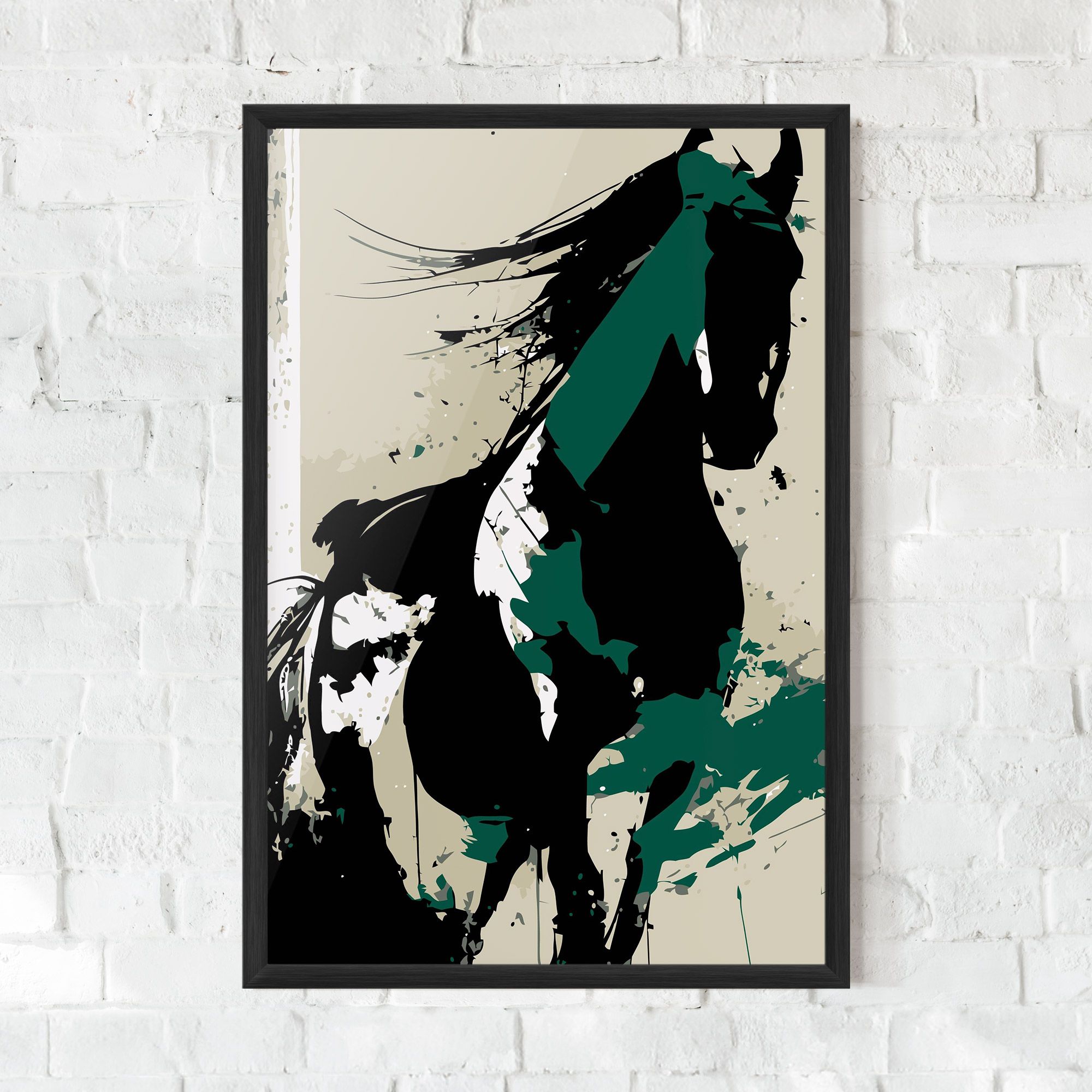 Black Green Horse mockup 0