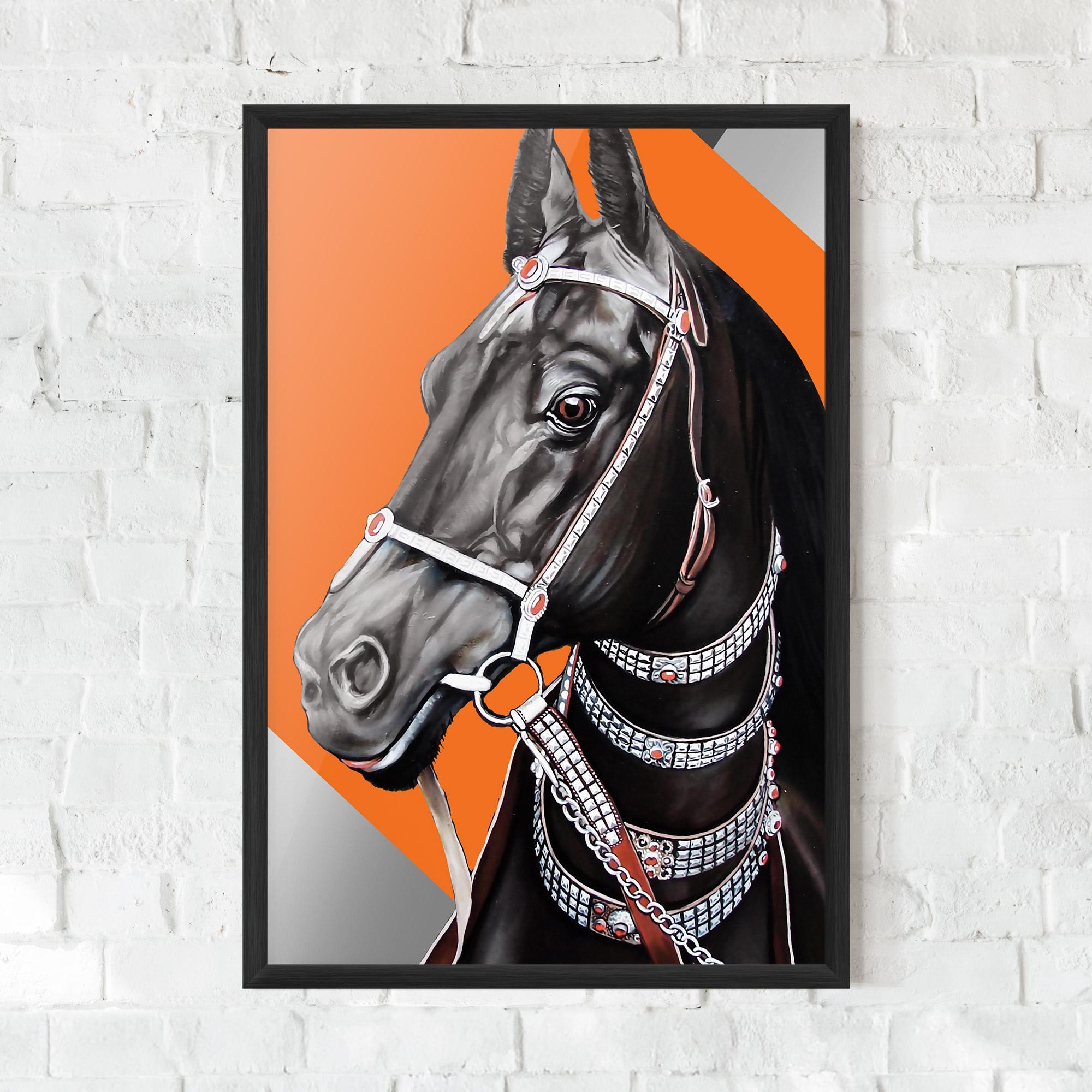 Gerahmte Poster Fashion Horse mockup 0