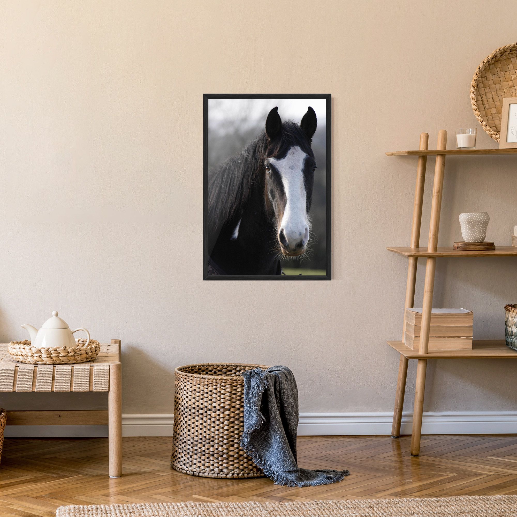 Horse Black Portrait mockup 9