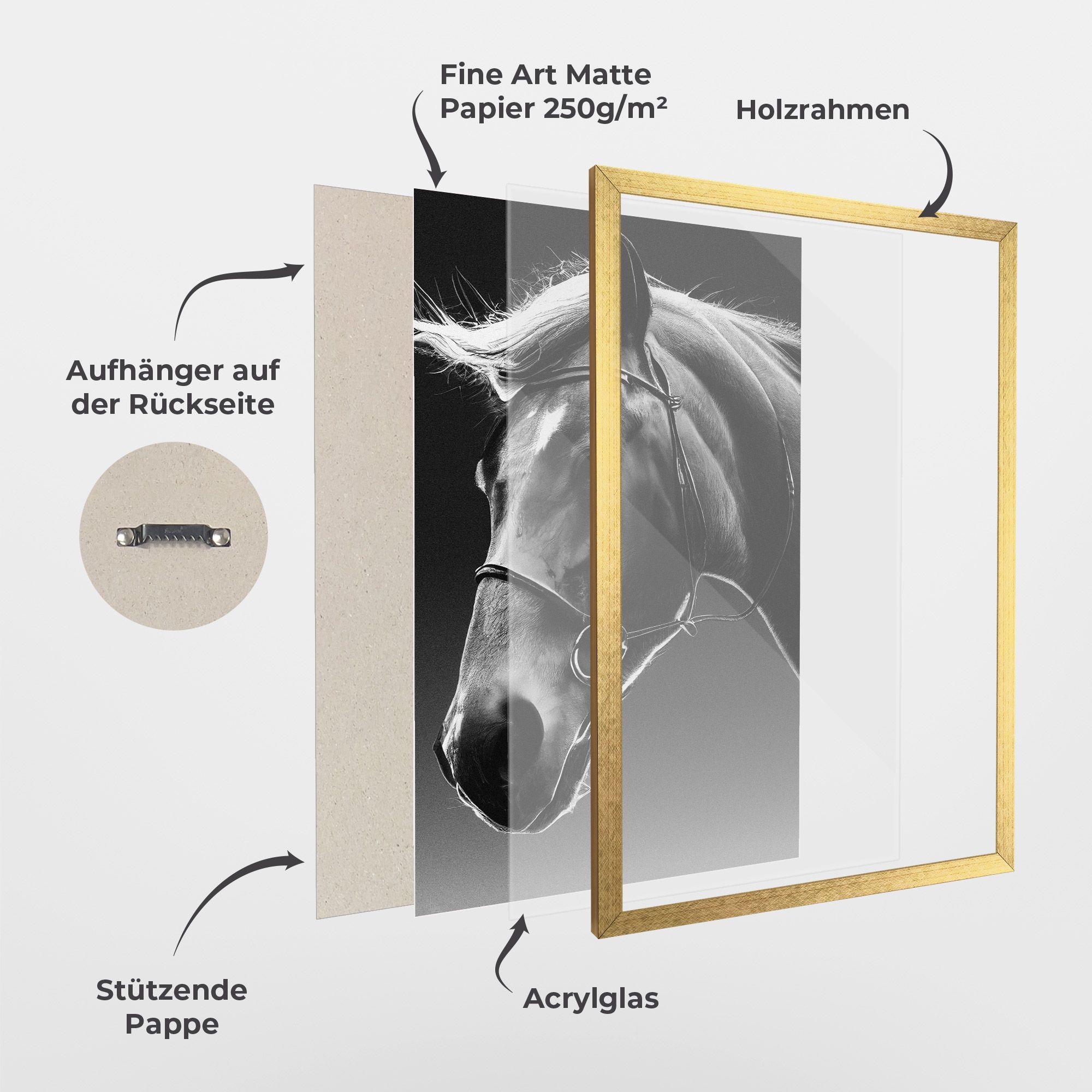 Black Horse Profile mockup 1