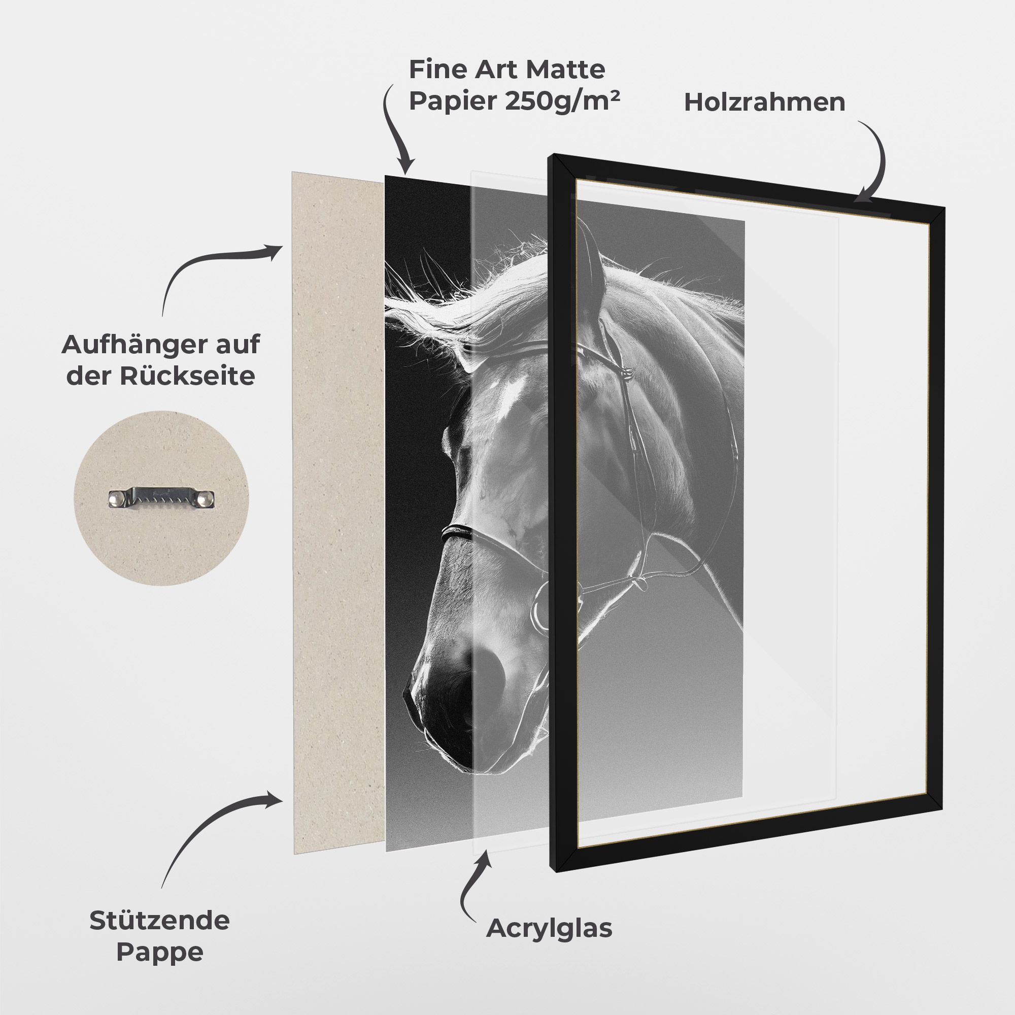 Black Horse Profile mockup 1