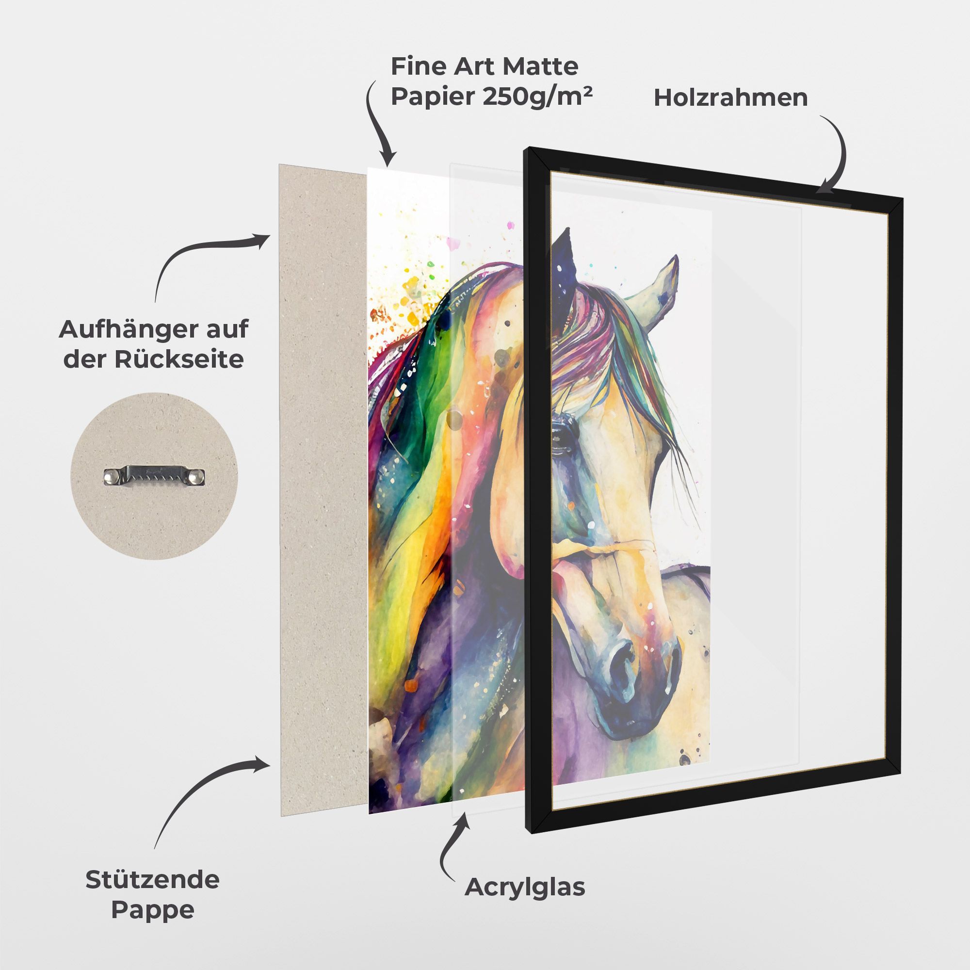Colorful Horse mockup 1
