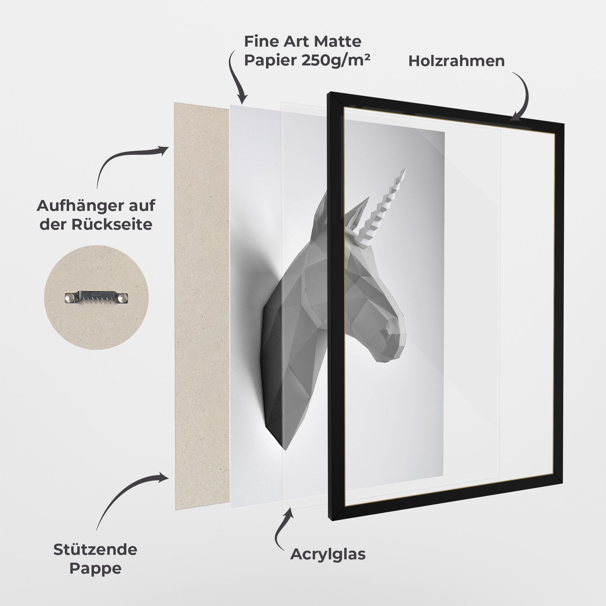 Geometrical Unicorn mockup 1