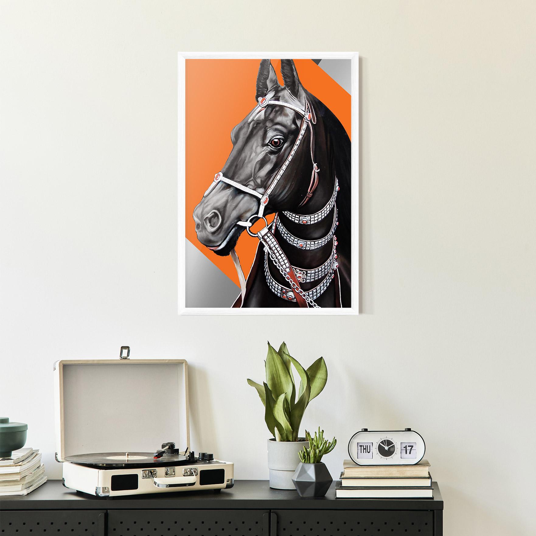 Gerahmte Poster Fashion Horse mockup 2