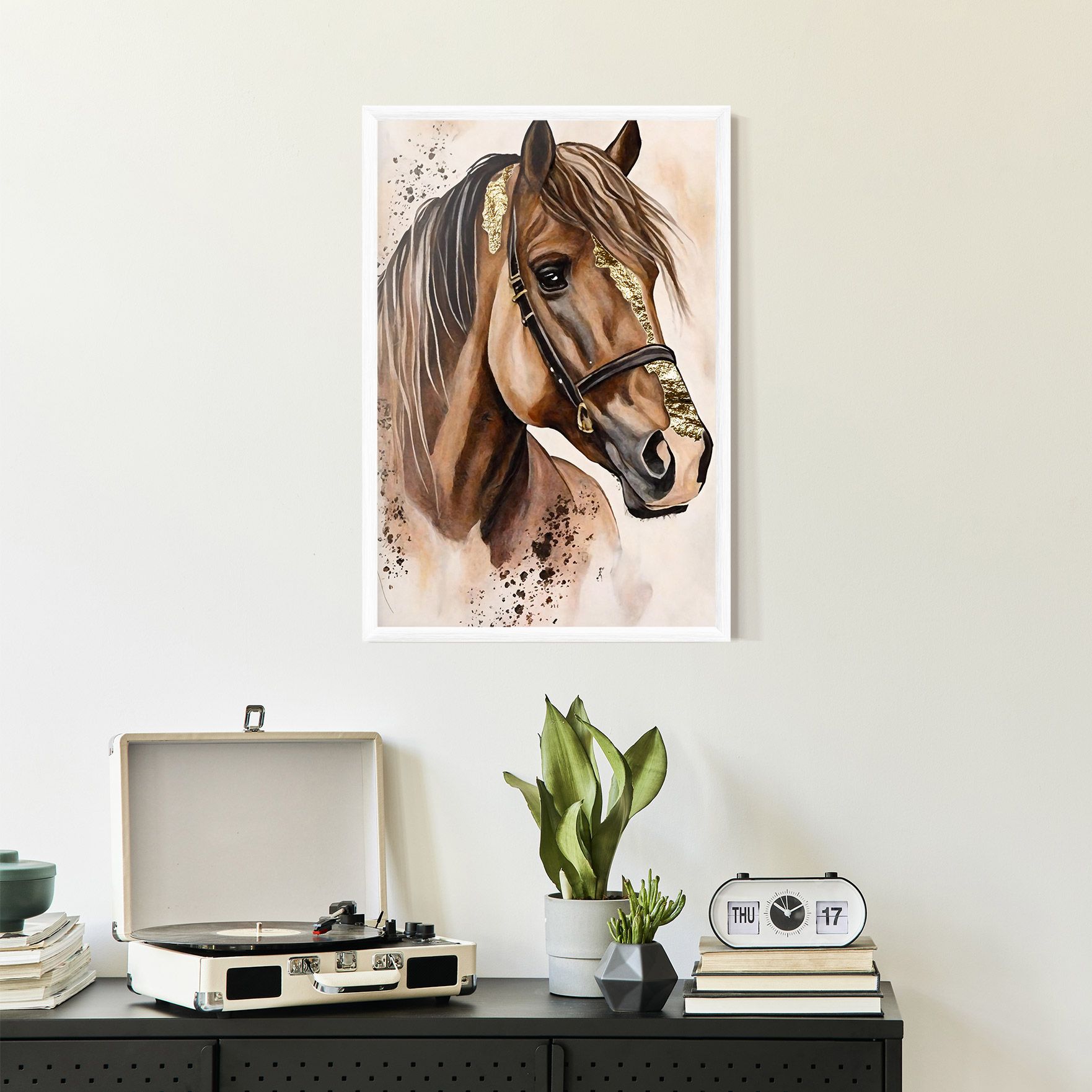 Gold Horse Painting mockup 2