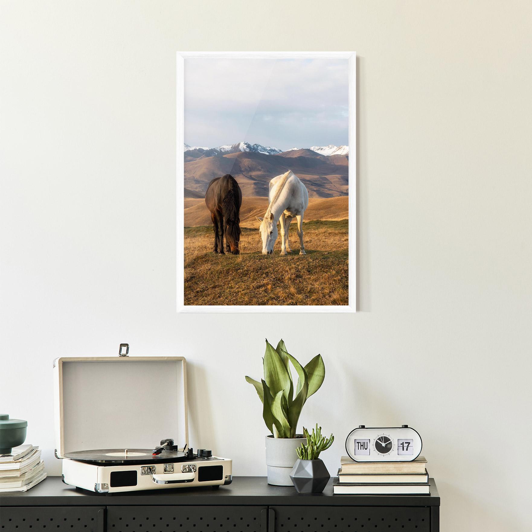 Gerahmte Poster Mountain Horses mockup 2