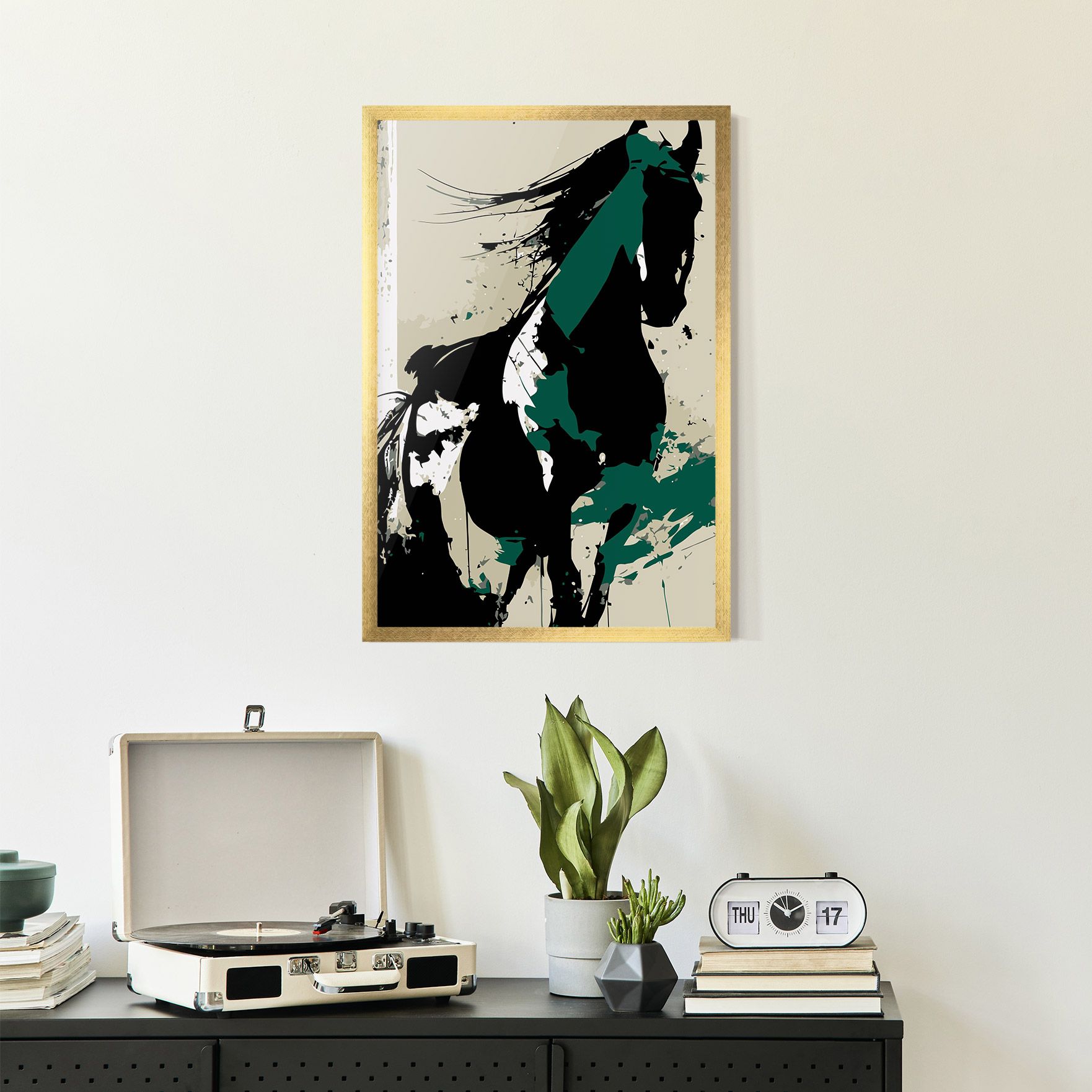 Black Green Horse mockup 2