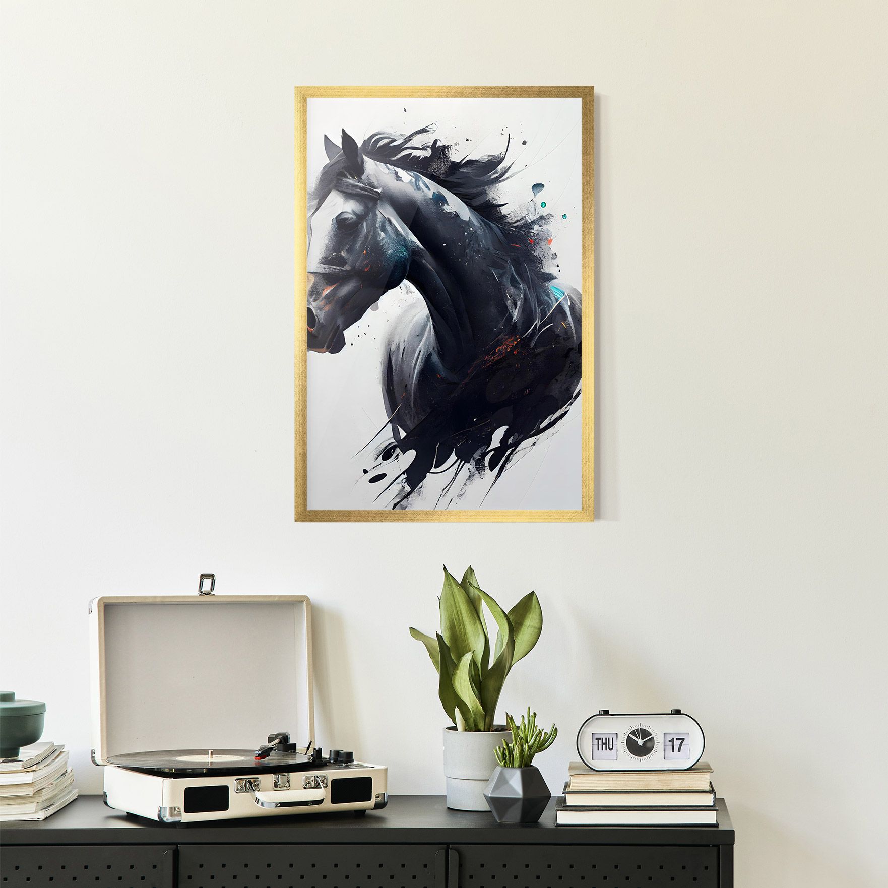 Black Paint Horse mockup 2