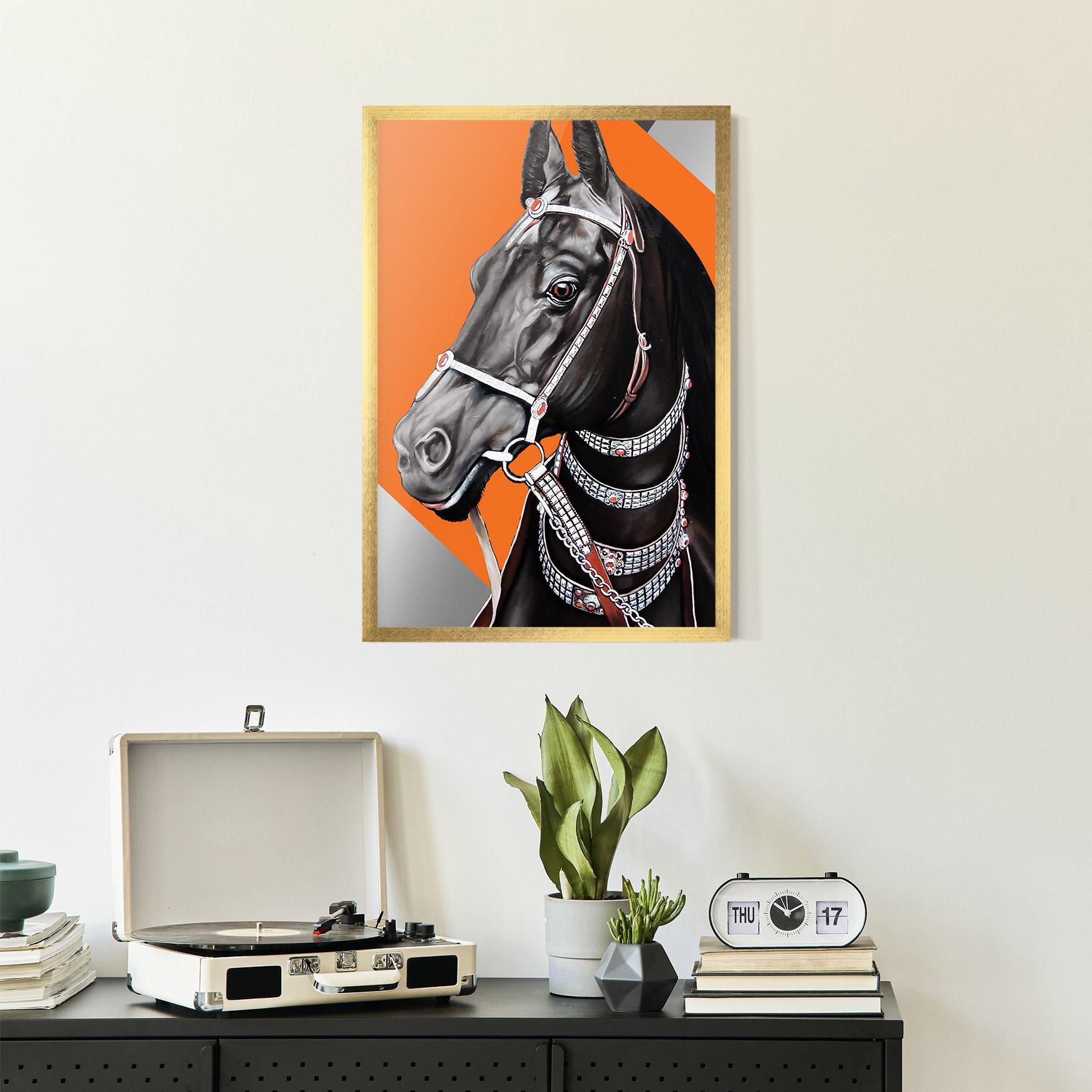Gerahmte Poster Fashion Horse mockup 2