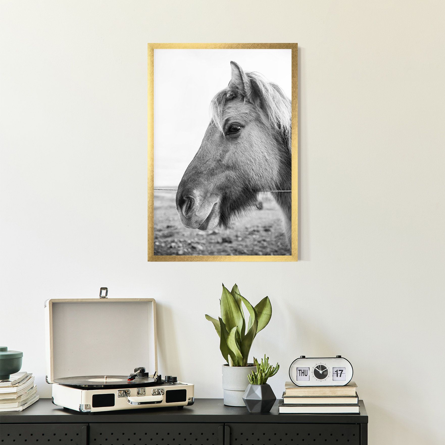 Gray Horse Head mockup 2