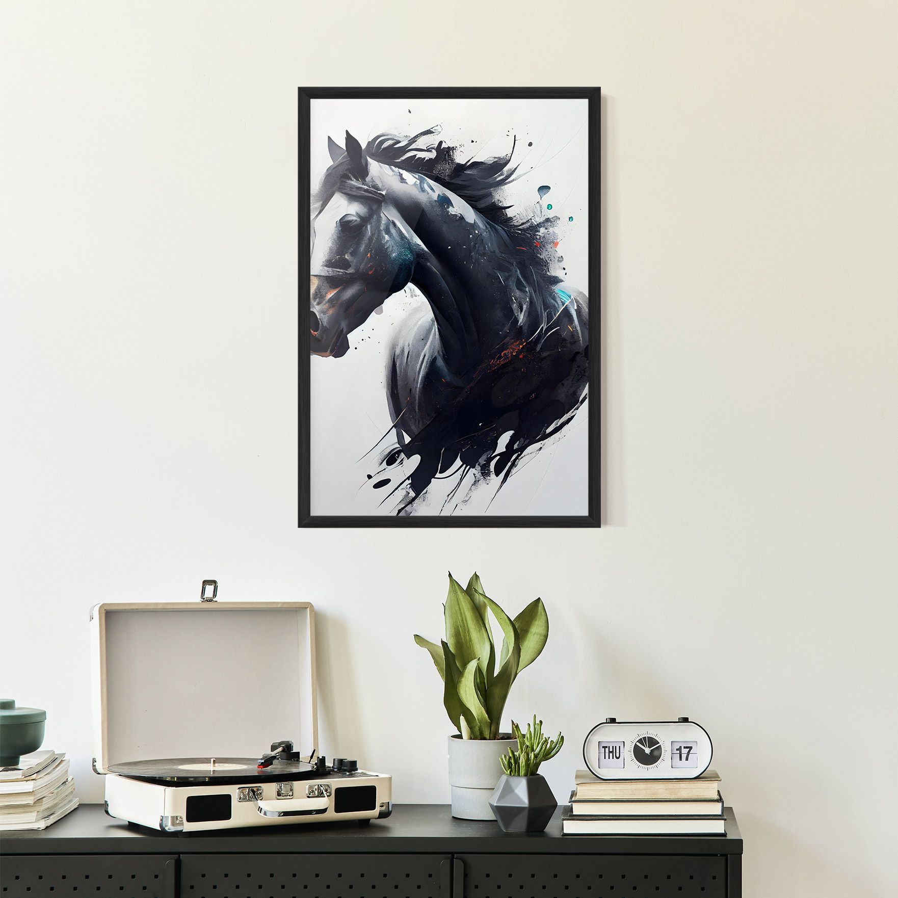 Black Paint Horse mockup 2