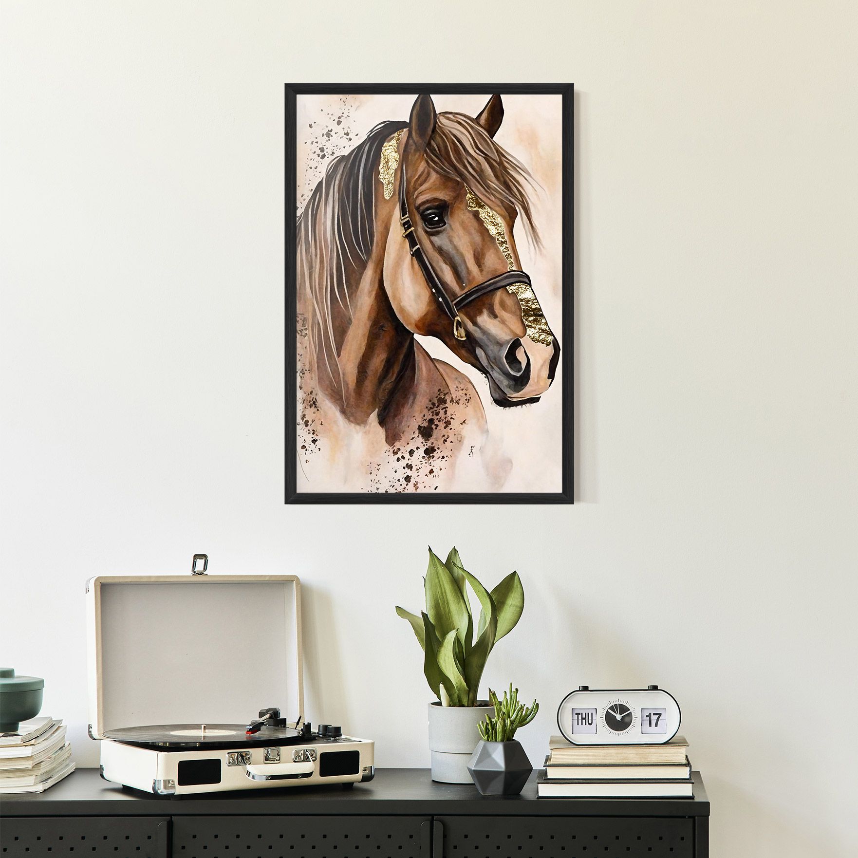 Gold Horse Painting mockup 2