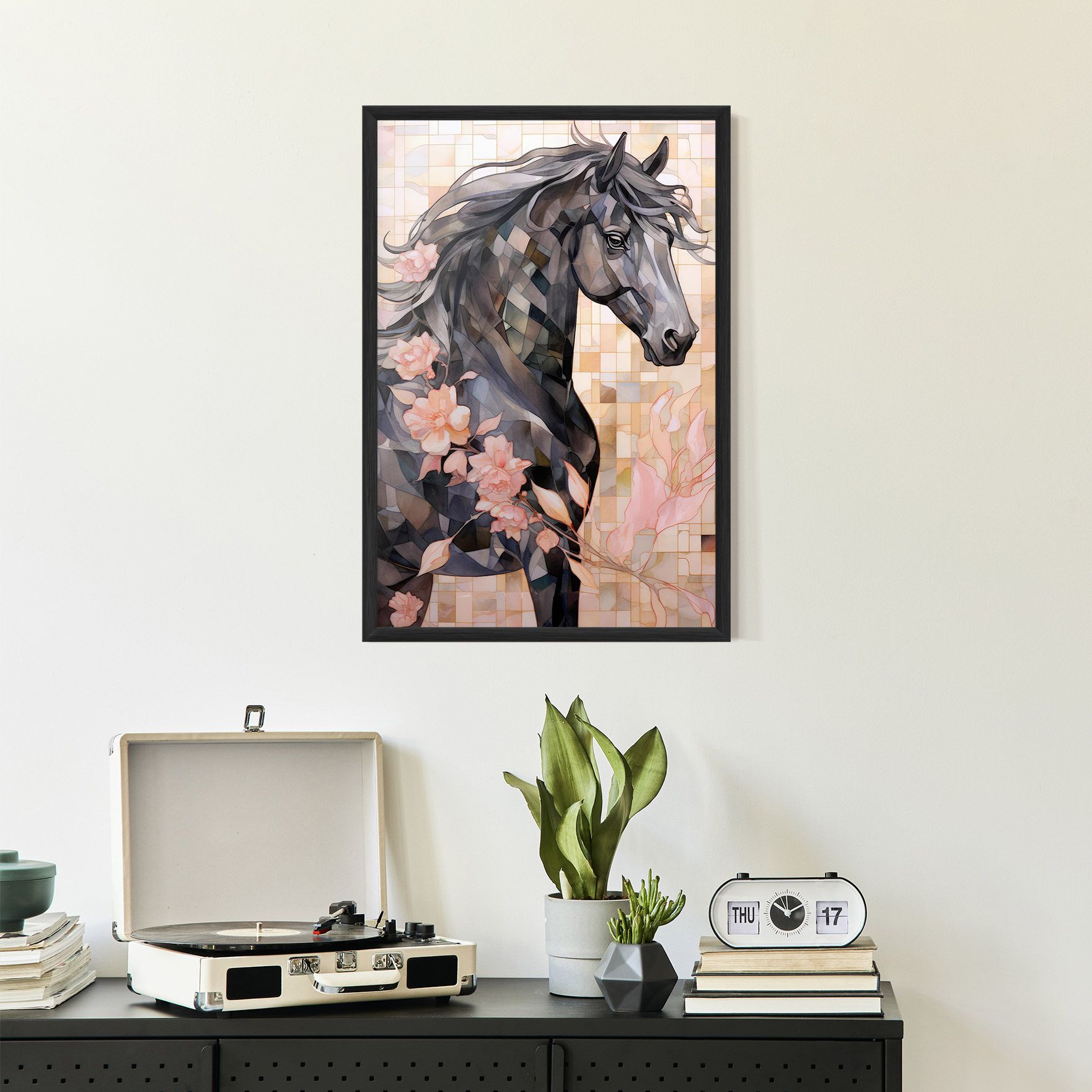 Mosaic Painting Horse mockup 2