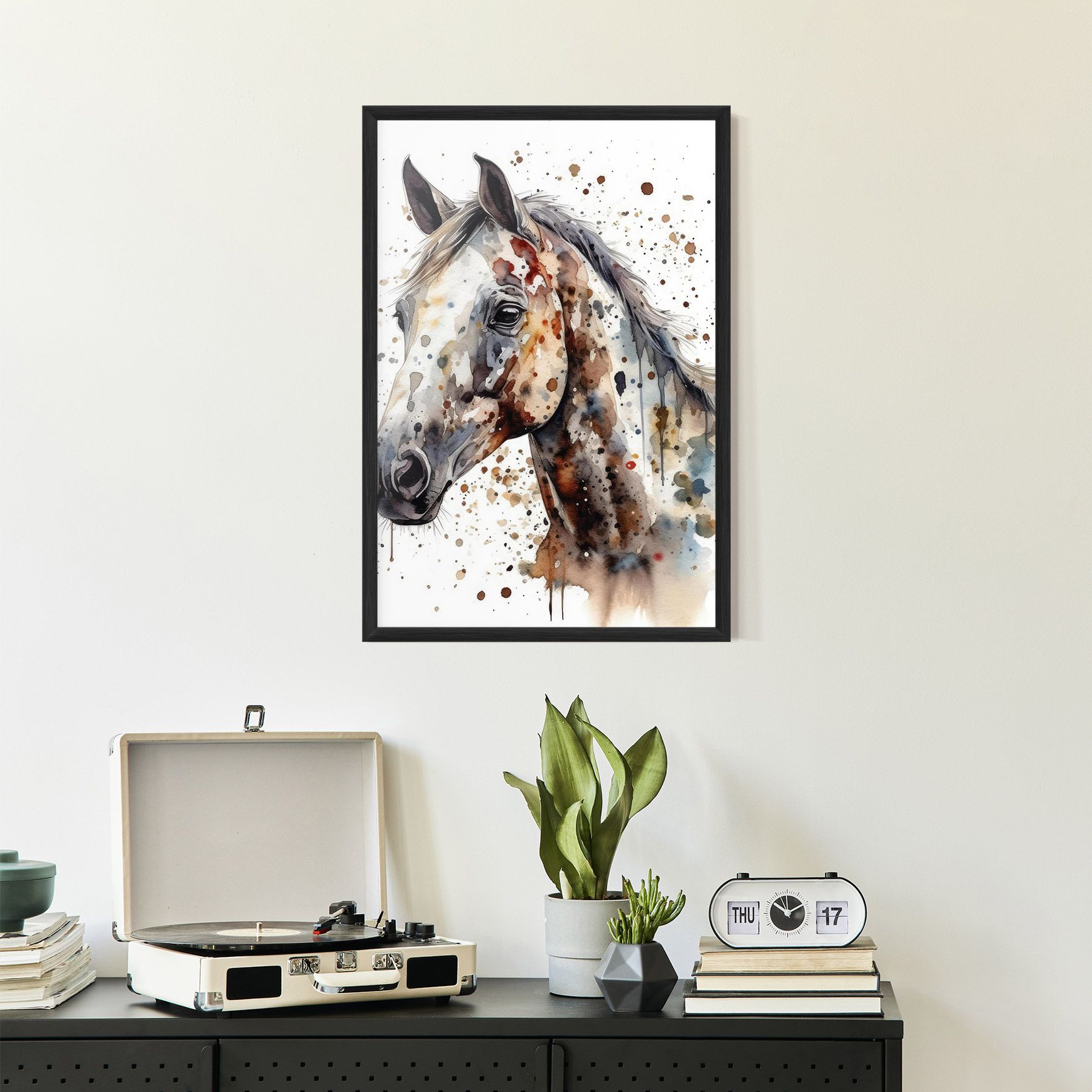 Watercolor Horse mockup 2