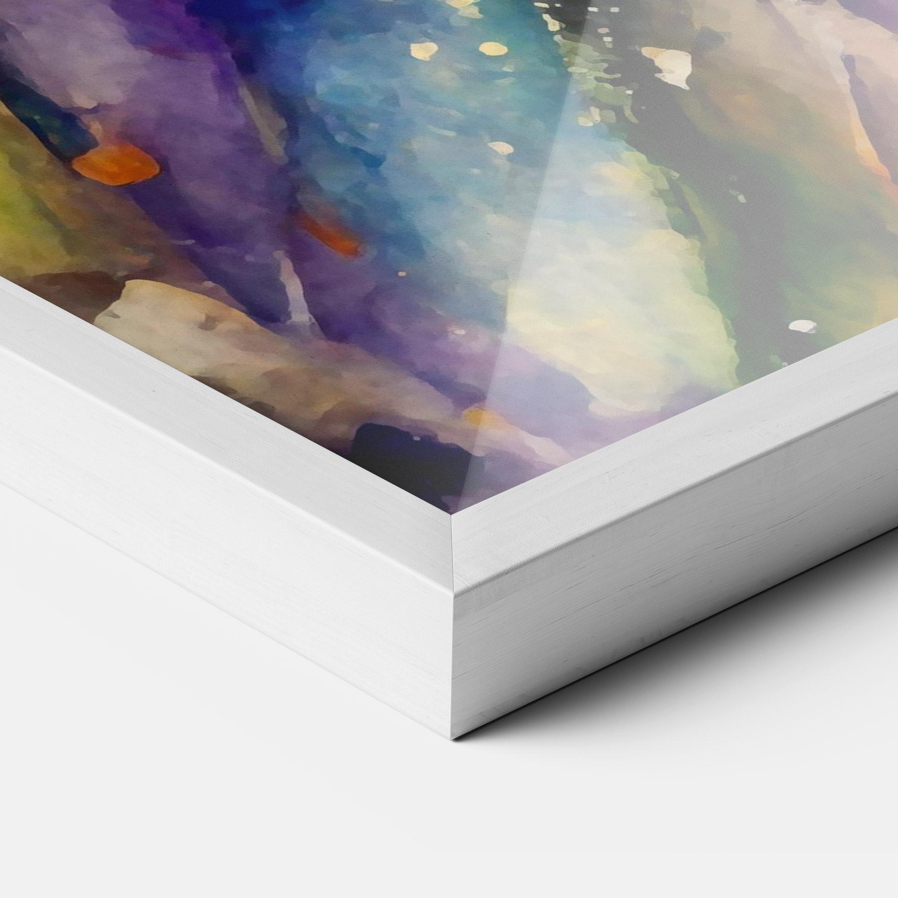 Gerahmte Poster Colorful Horse mockup 3