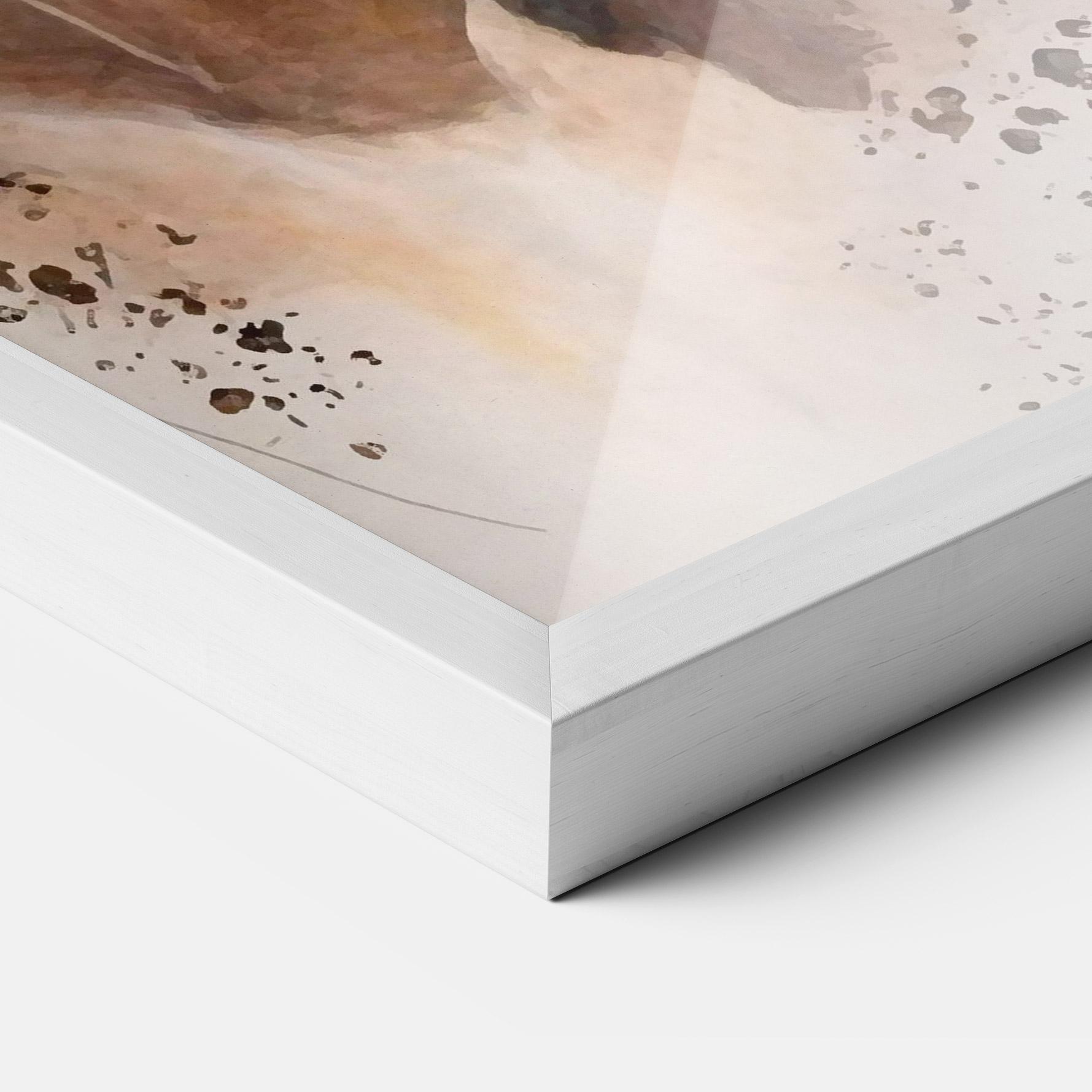 Gerahmte Poster Gold Horse Painting mockup 3