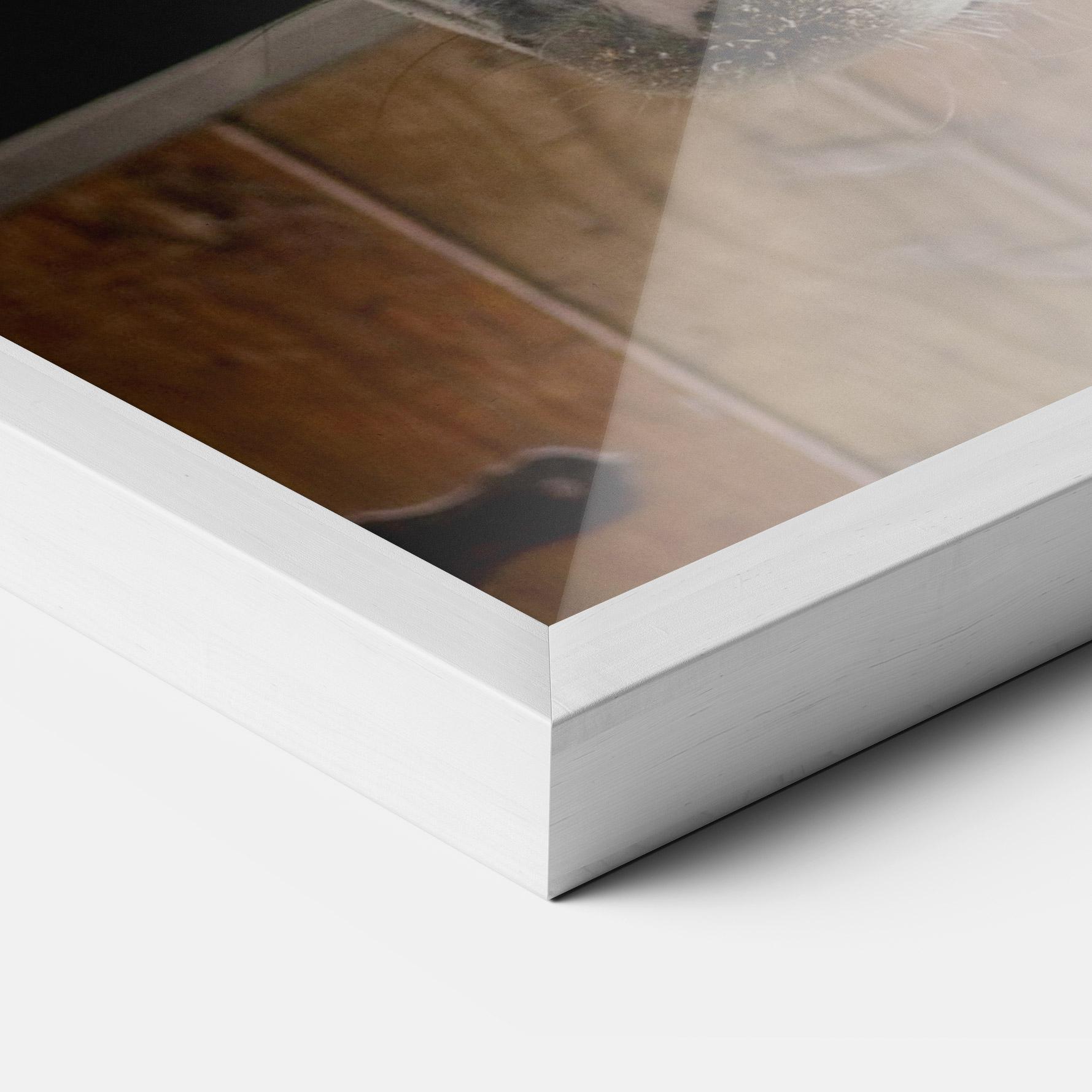 Gerahmte Poster Grey Horse Head mockup 3