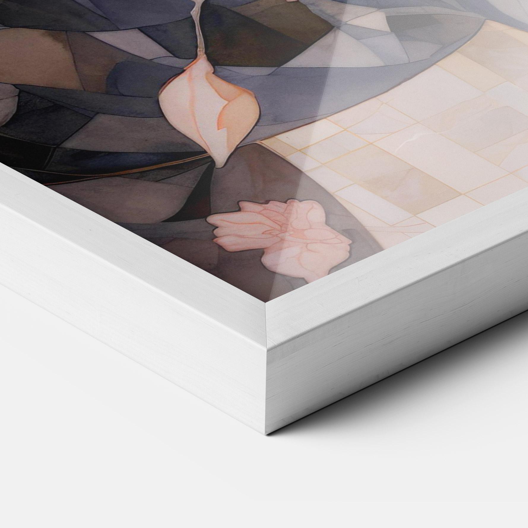 Gerahmte Poster Mosaic Painting Horse mockup 3