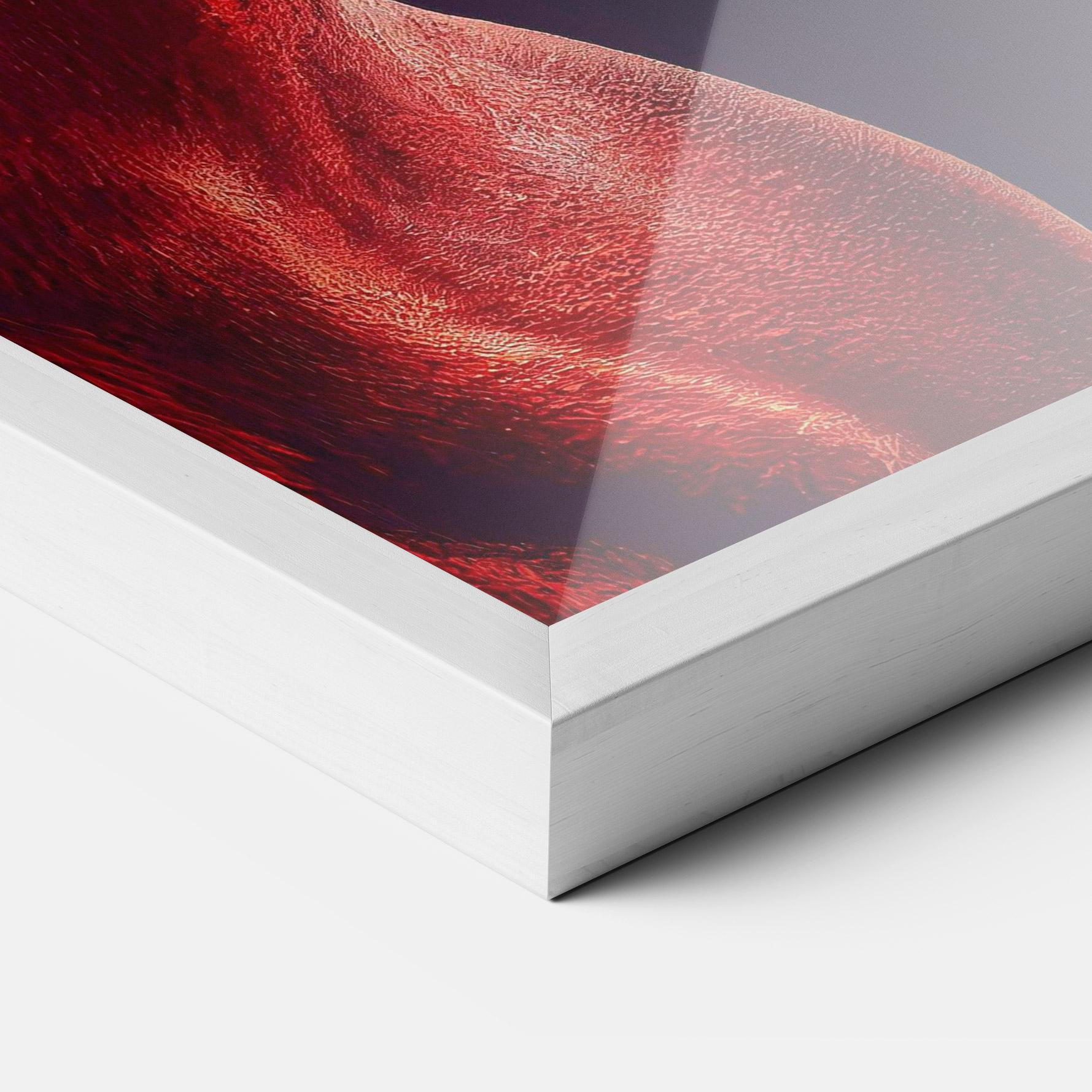 Gerahmte Poster Red Horse Portrait mockup 3