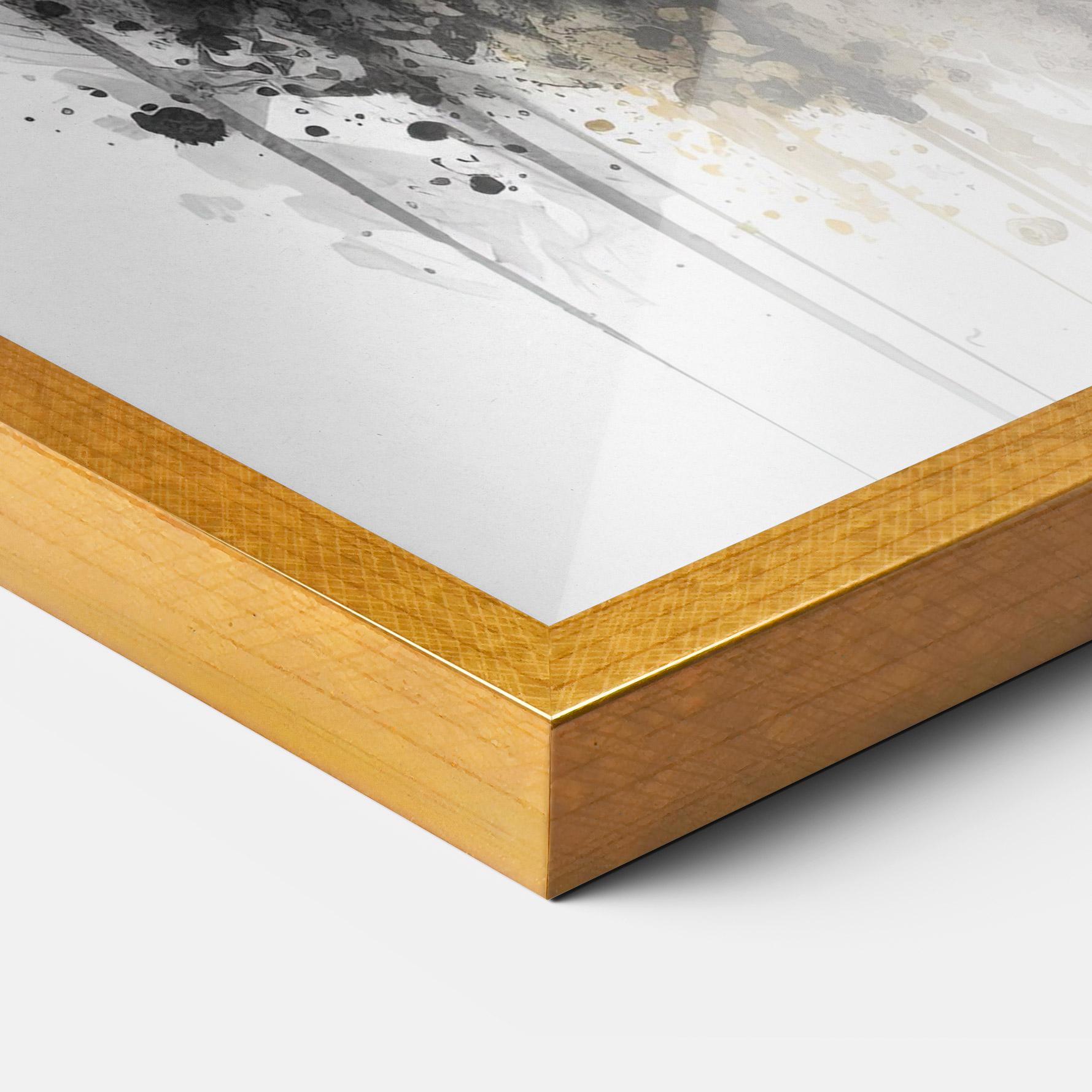 Gerahmte Poster Black Horse mockup 3