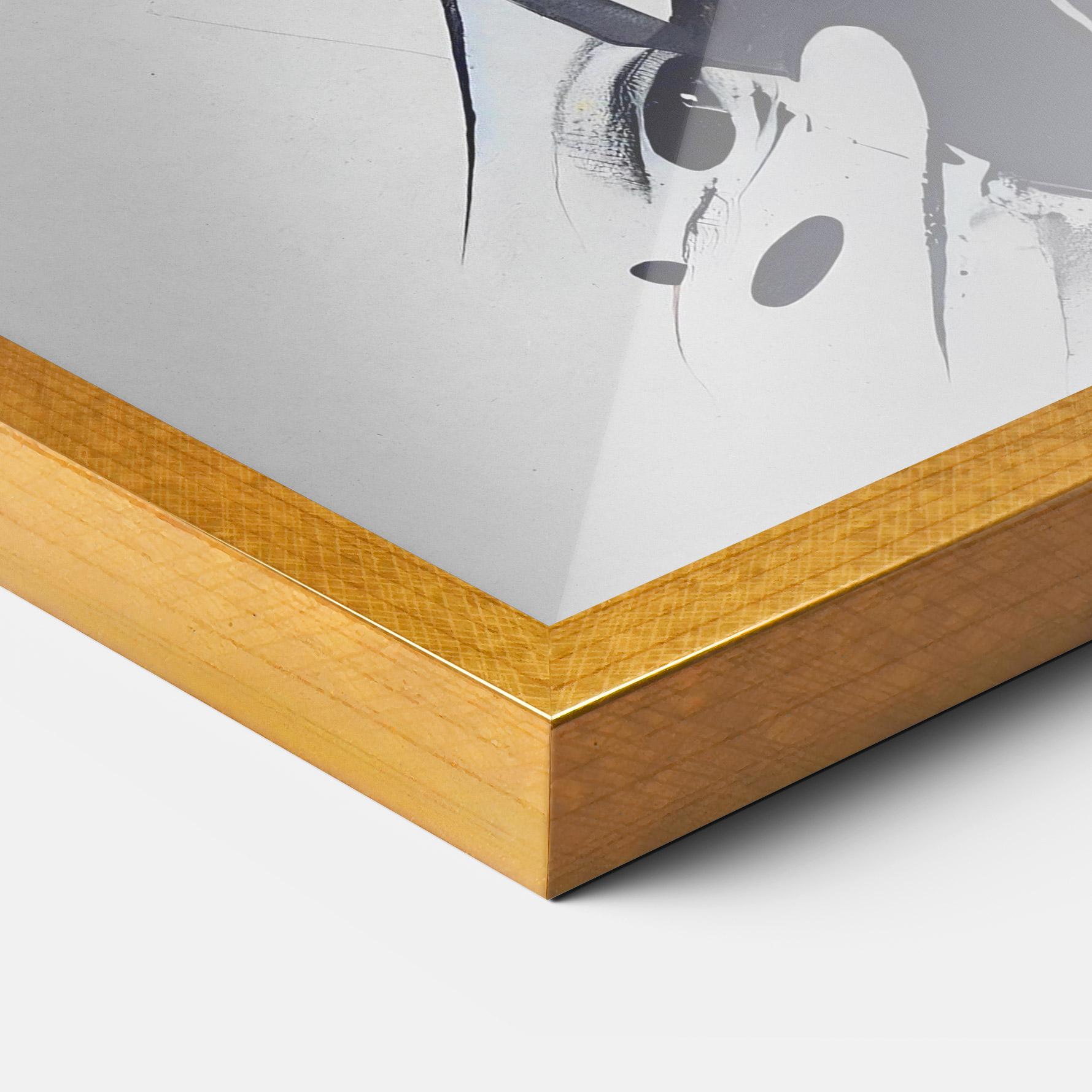 Gerahmte Poster Black Paint Horse mockup 3