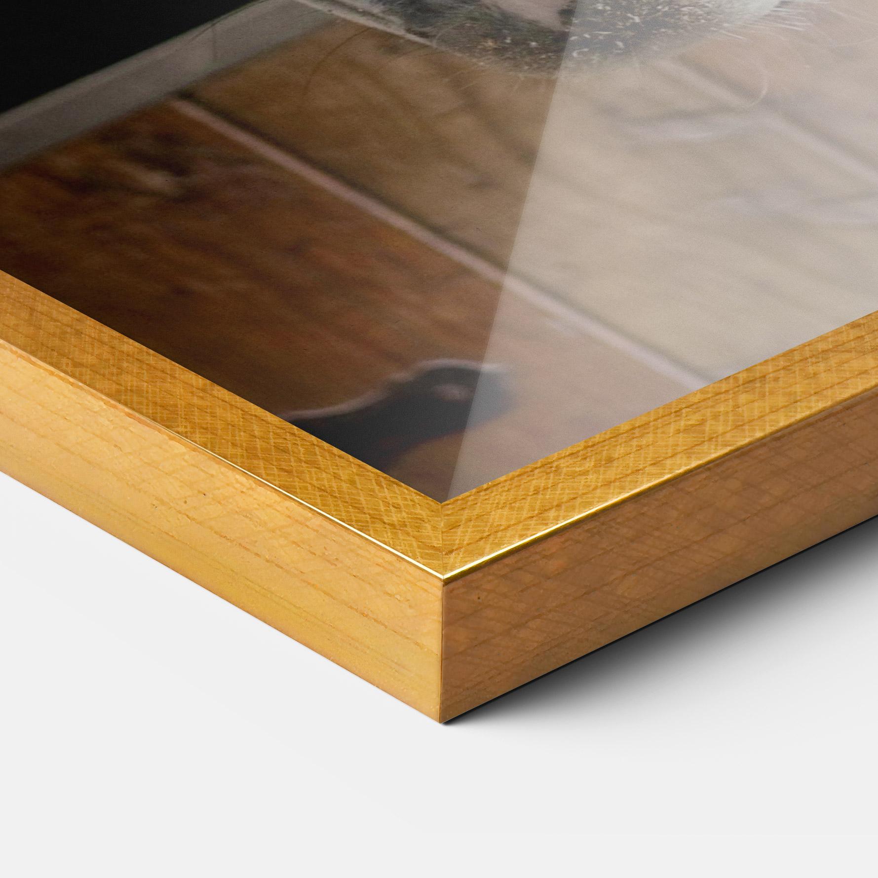 Gerahmte Poster Grey Horse Head mockup 3