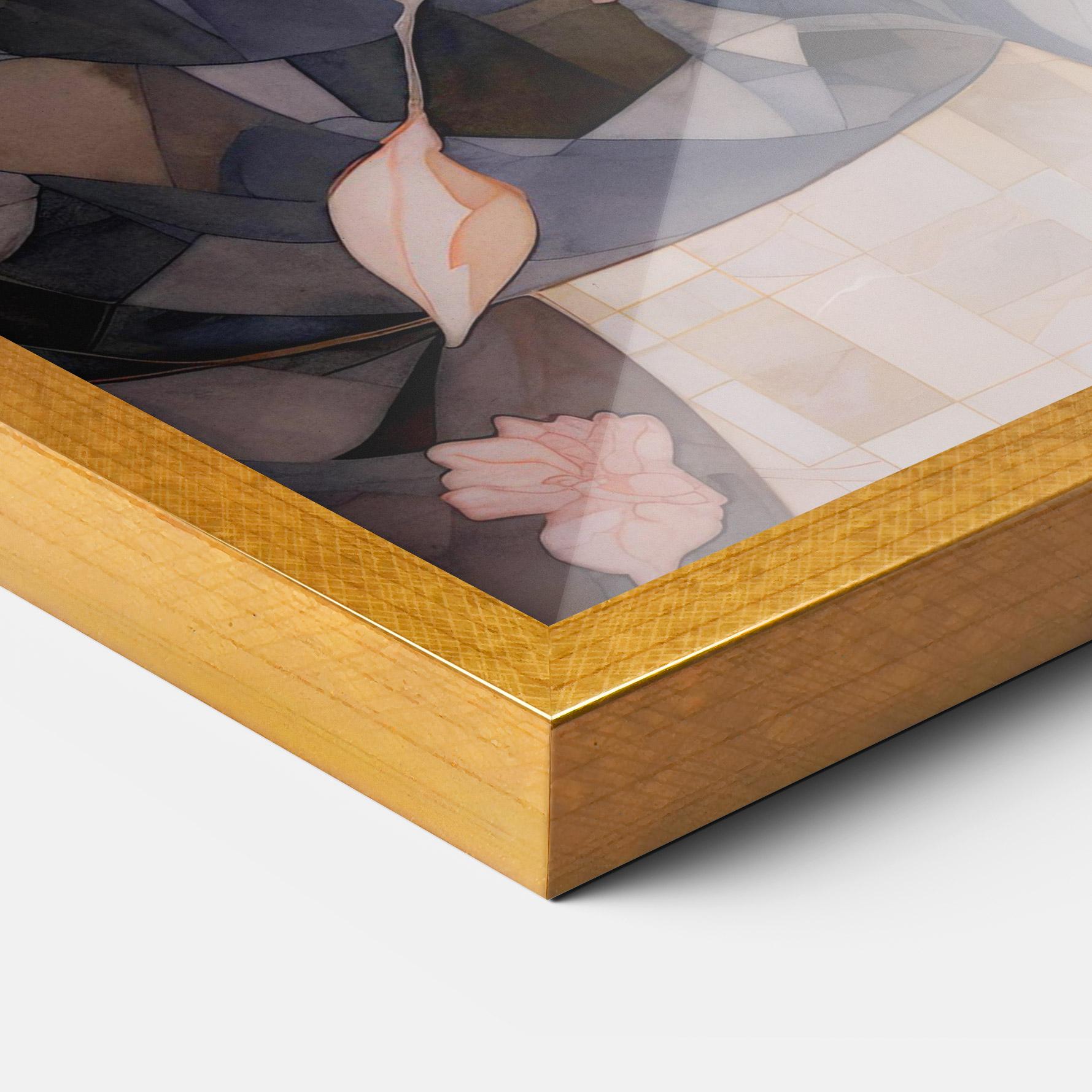 Gerahmte Poster Mosaic Painting Horse mockup 3