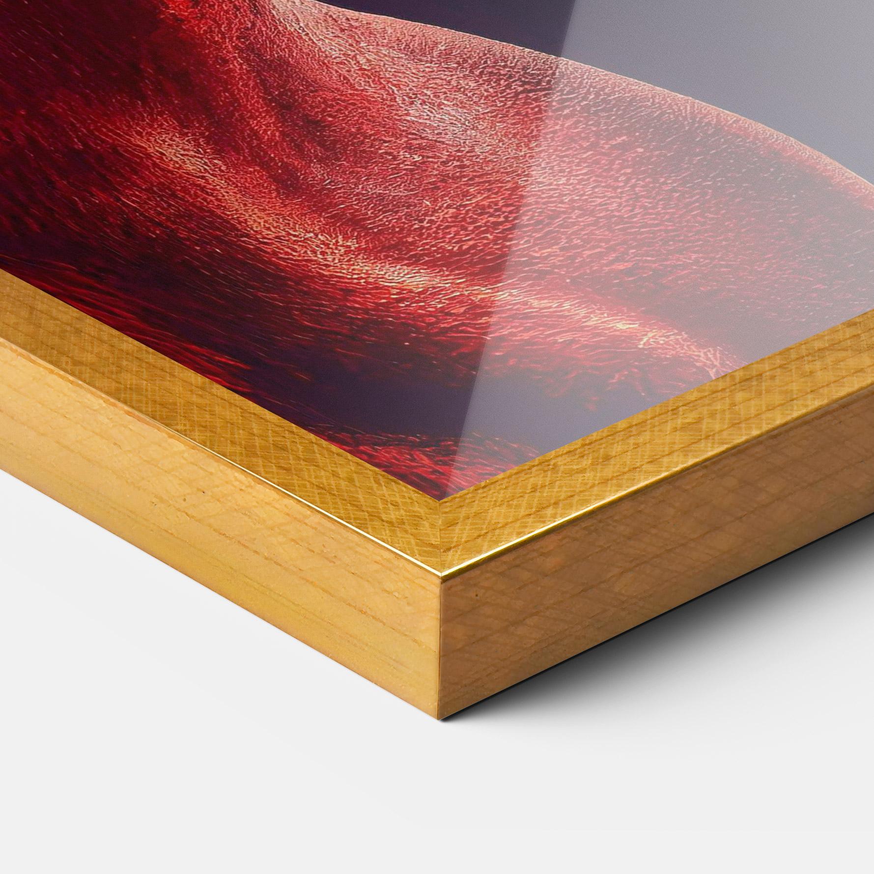 Gerahmte Poster Red Horse Portrait mockup 3