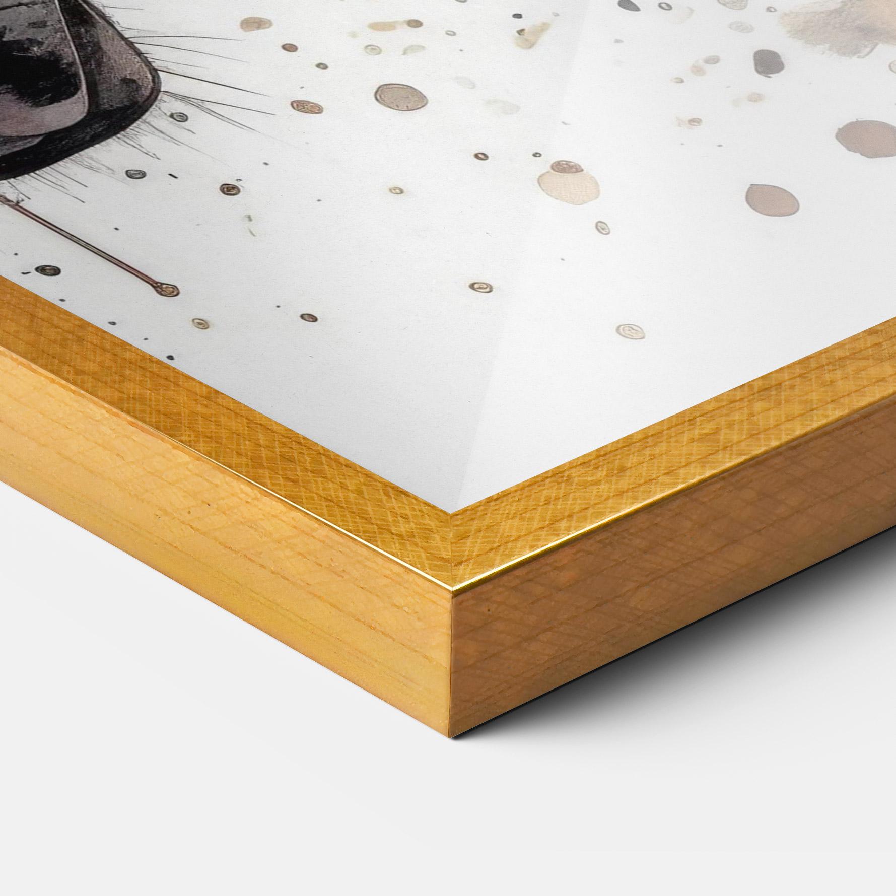 Gerahmte Poster Watercolor Horse mockup 3